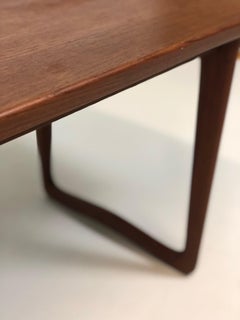 Teak Coffee Table 1960s Danish with Chessboard