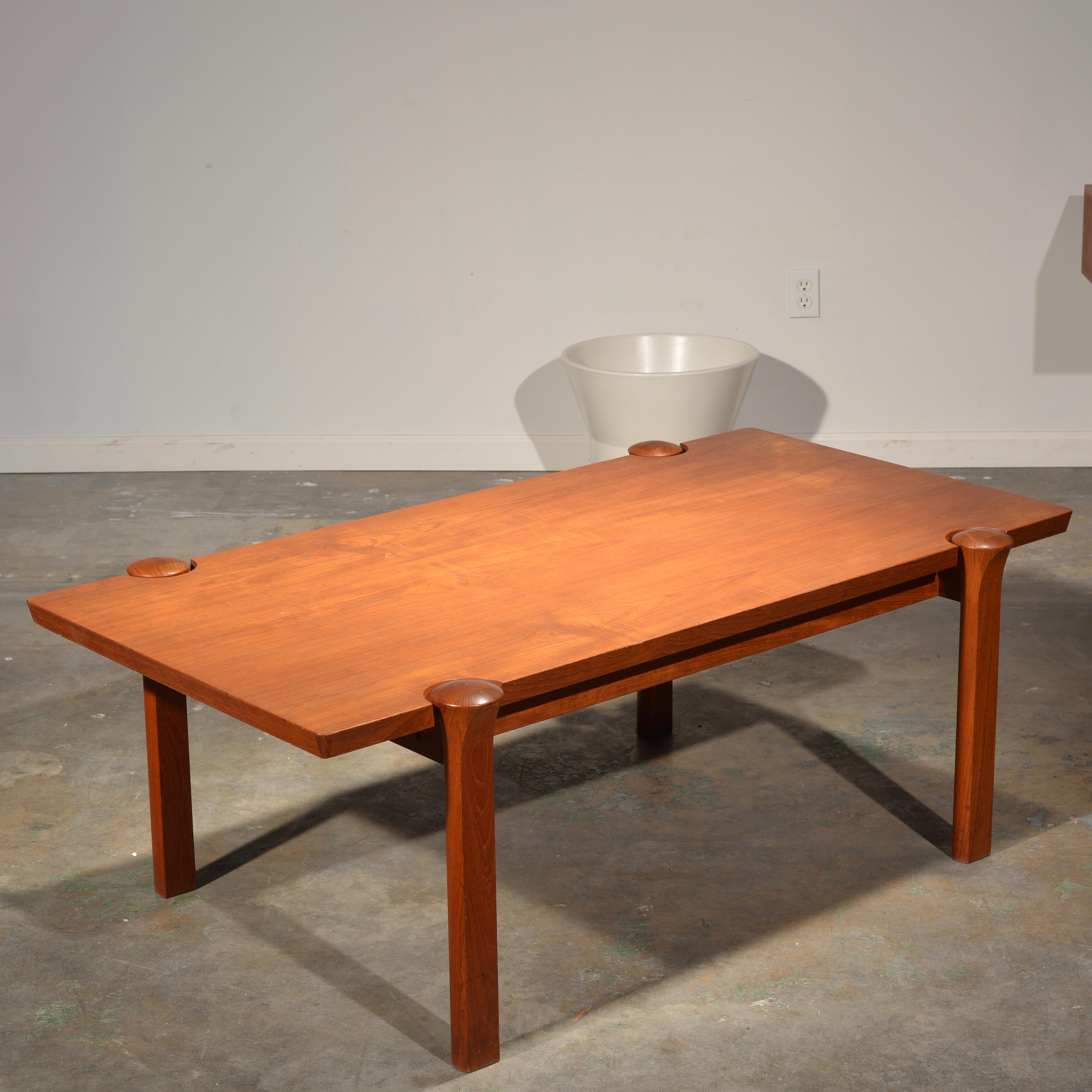Teak Coffee Table by Arne Vodder for Cado, 1960 For Sale 1