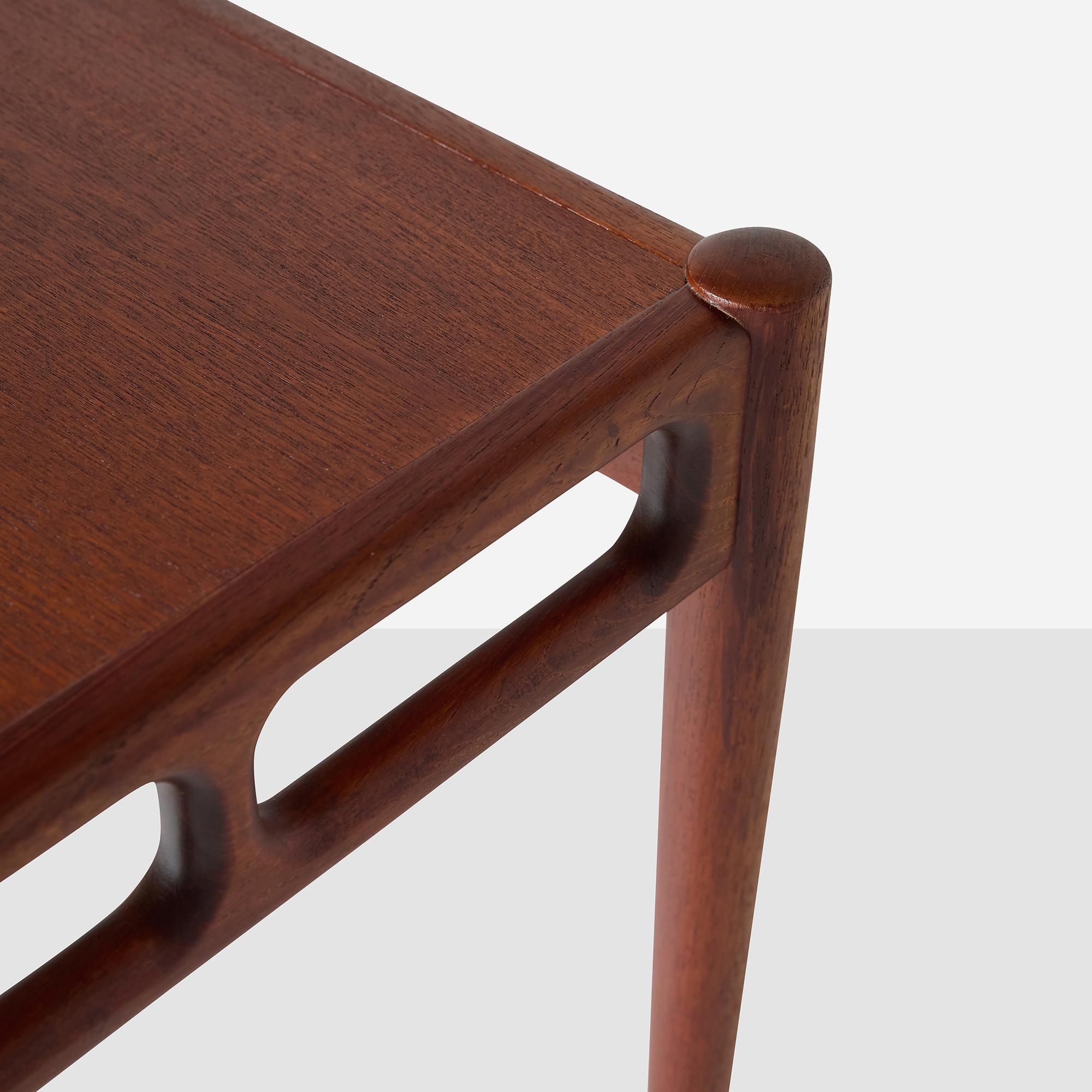 Milieu du XXe siècle Table basse en teck par Ejnar Pedersen pour PP Furniture en vente