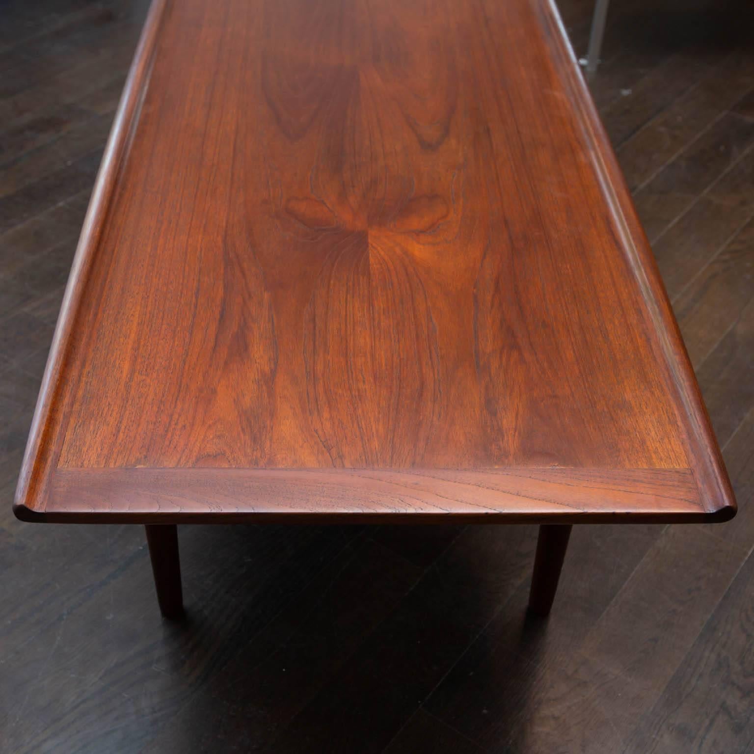 Teak Coffee Table by Grete Jalk, Denmark, 1960s For Sale 3