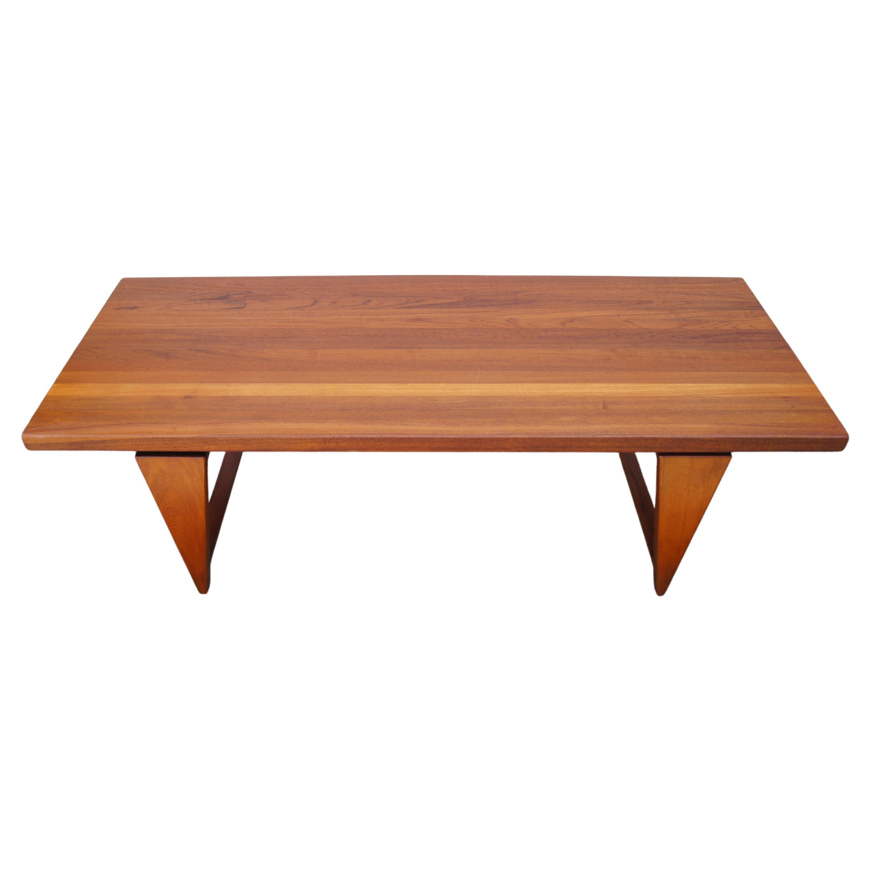 Teak Coffee Table by Illum Wikkelsø for A. Mikael Laursen For Sale