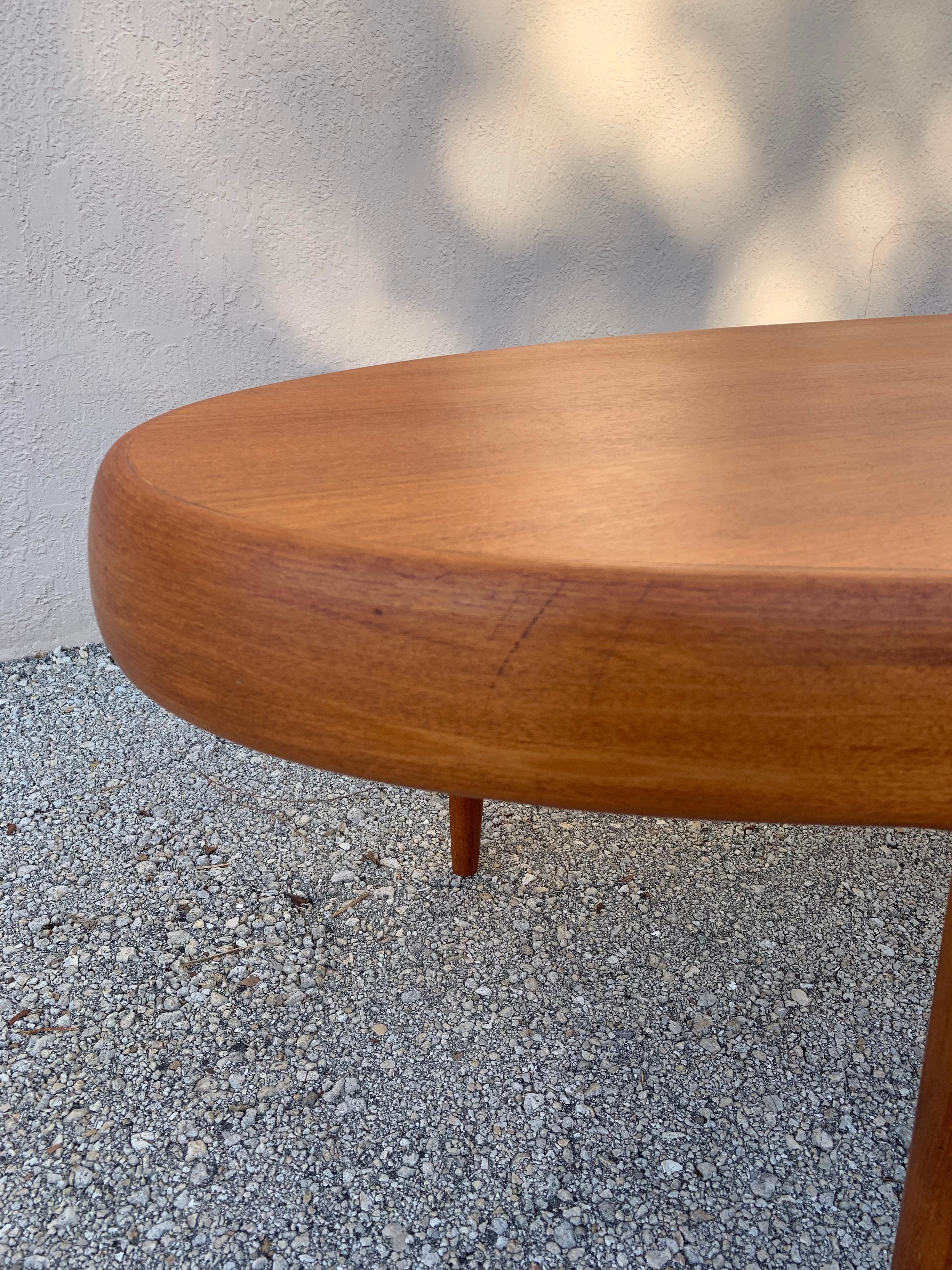 Teak Coffee Table by Johannes Andersen, Danish Design, Refinished 2
