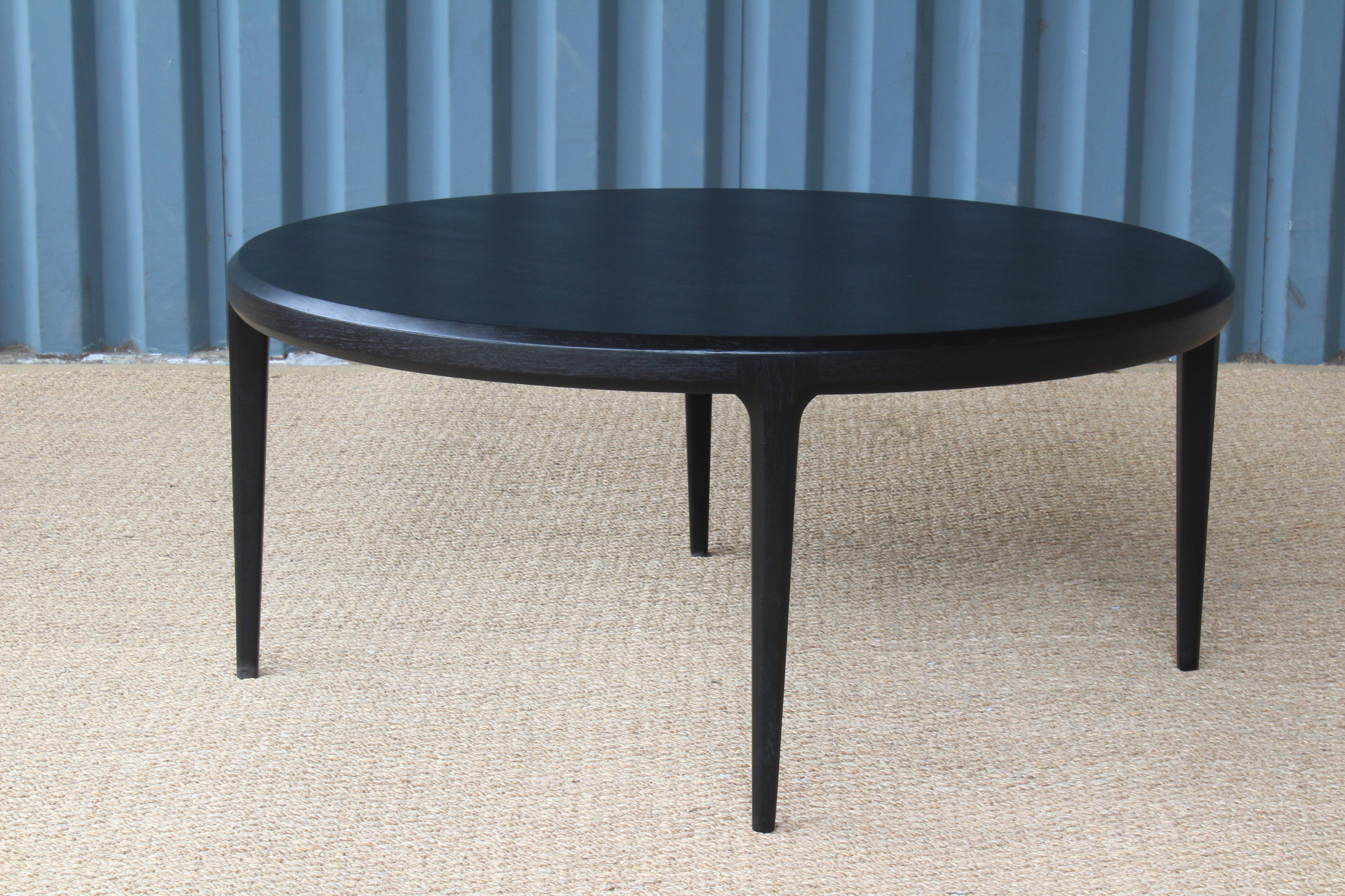 Ebonized Teak Coffee Table by Johannes Andersen for Silkeborg Mobelfabrik, Denmark