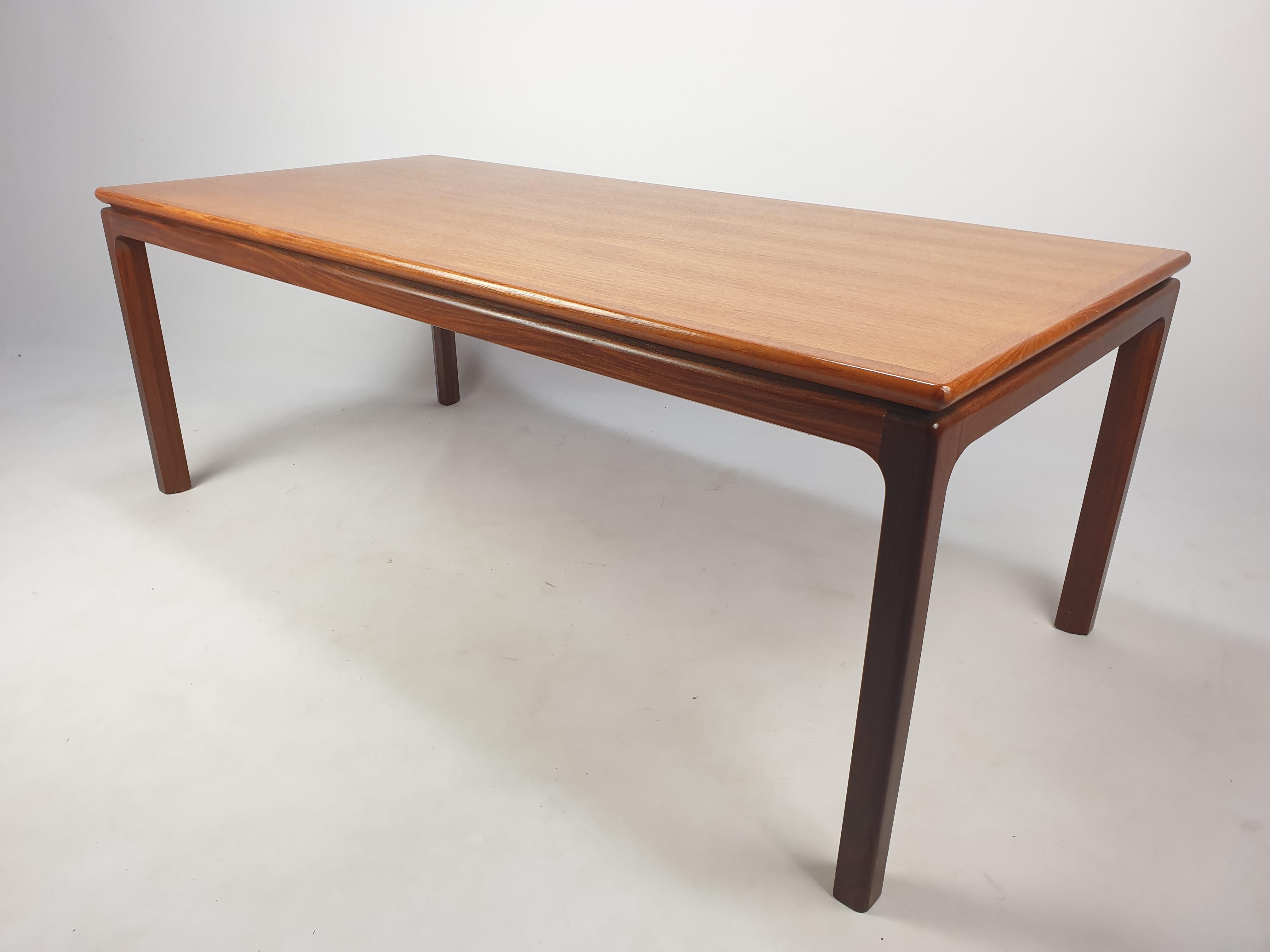 Late 20th Century Teak Coffee Table by Kai Kristiansen for Aksel Kjersgaard, 1970's For Sale