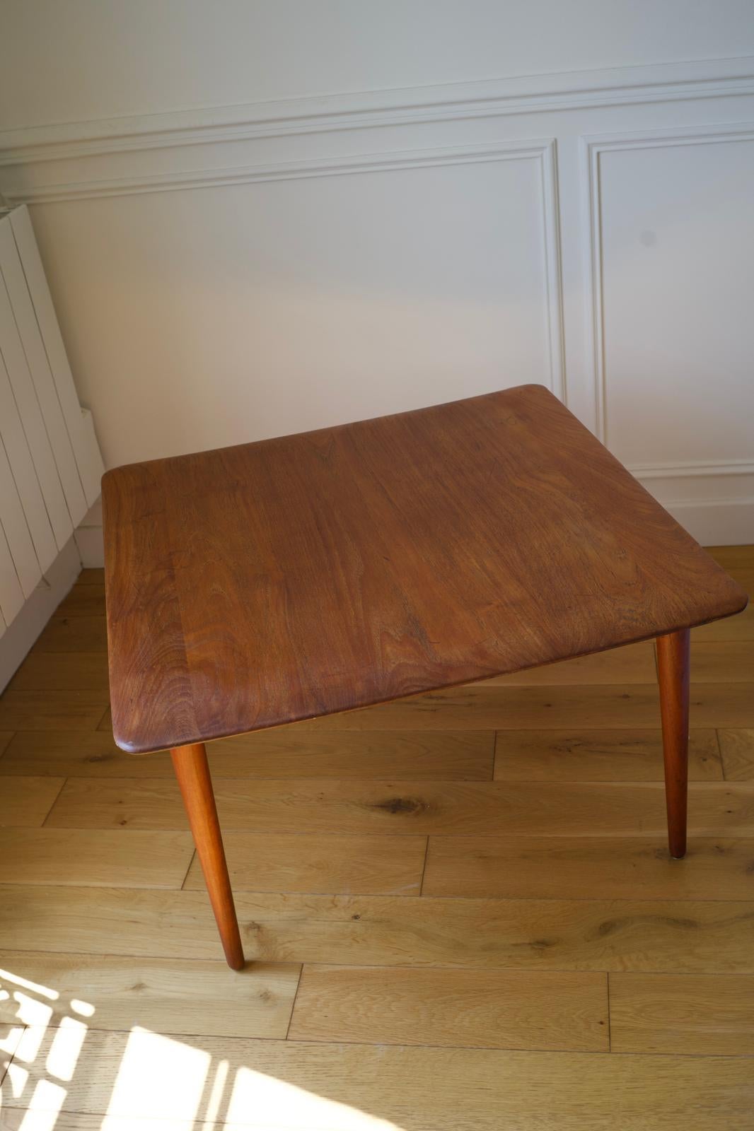 Mid-20th Century Teak Coffee Table by Peter Hvidt and Orla Mølgaard for France & Son, 1960s For Sale
