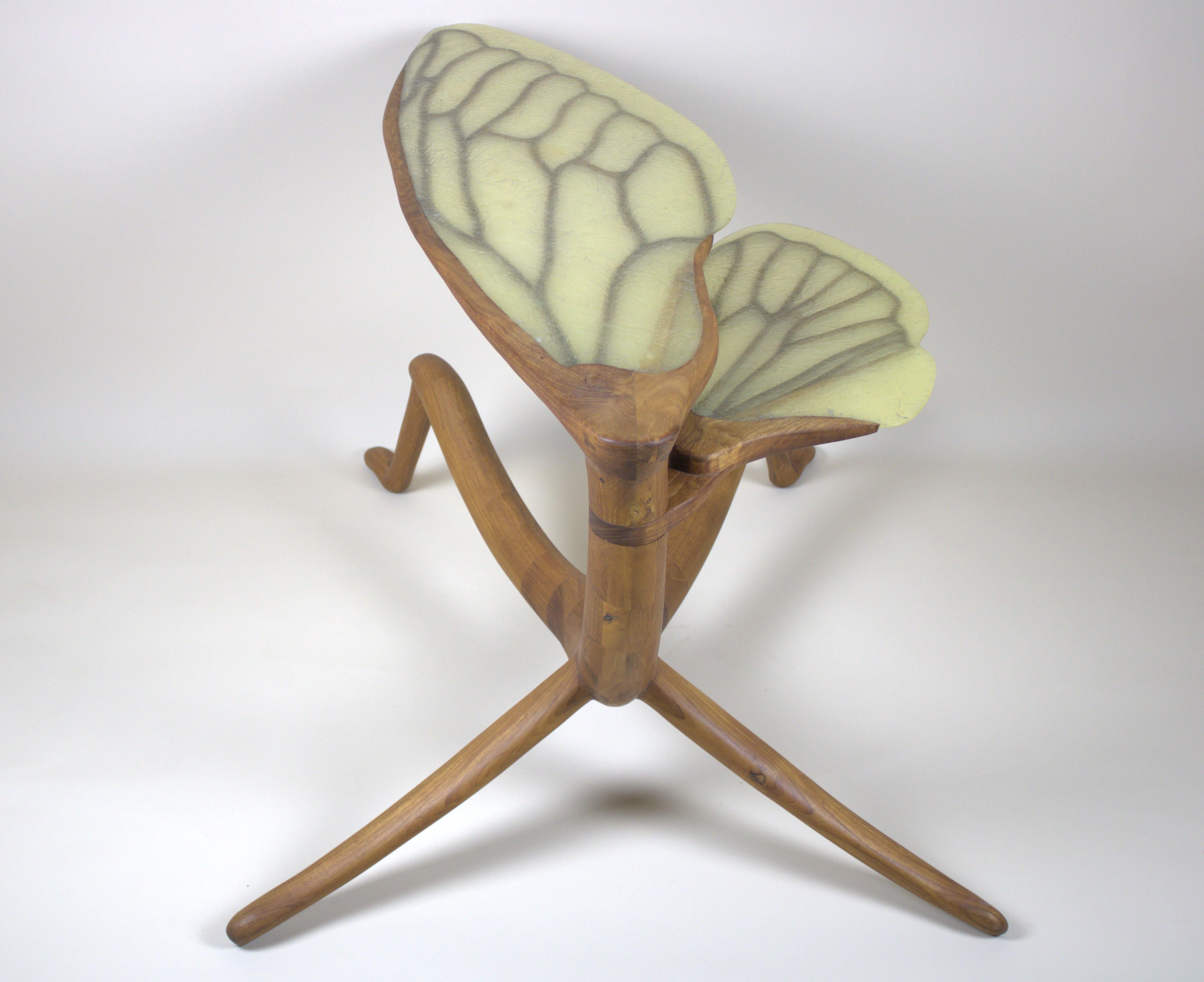 Travail du bois Table basse en teck Cicade Design en vente