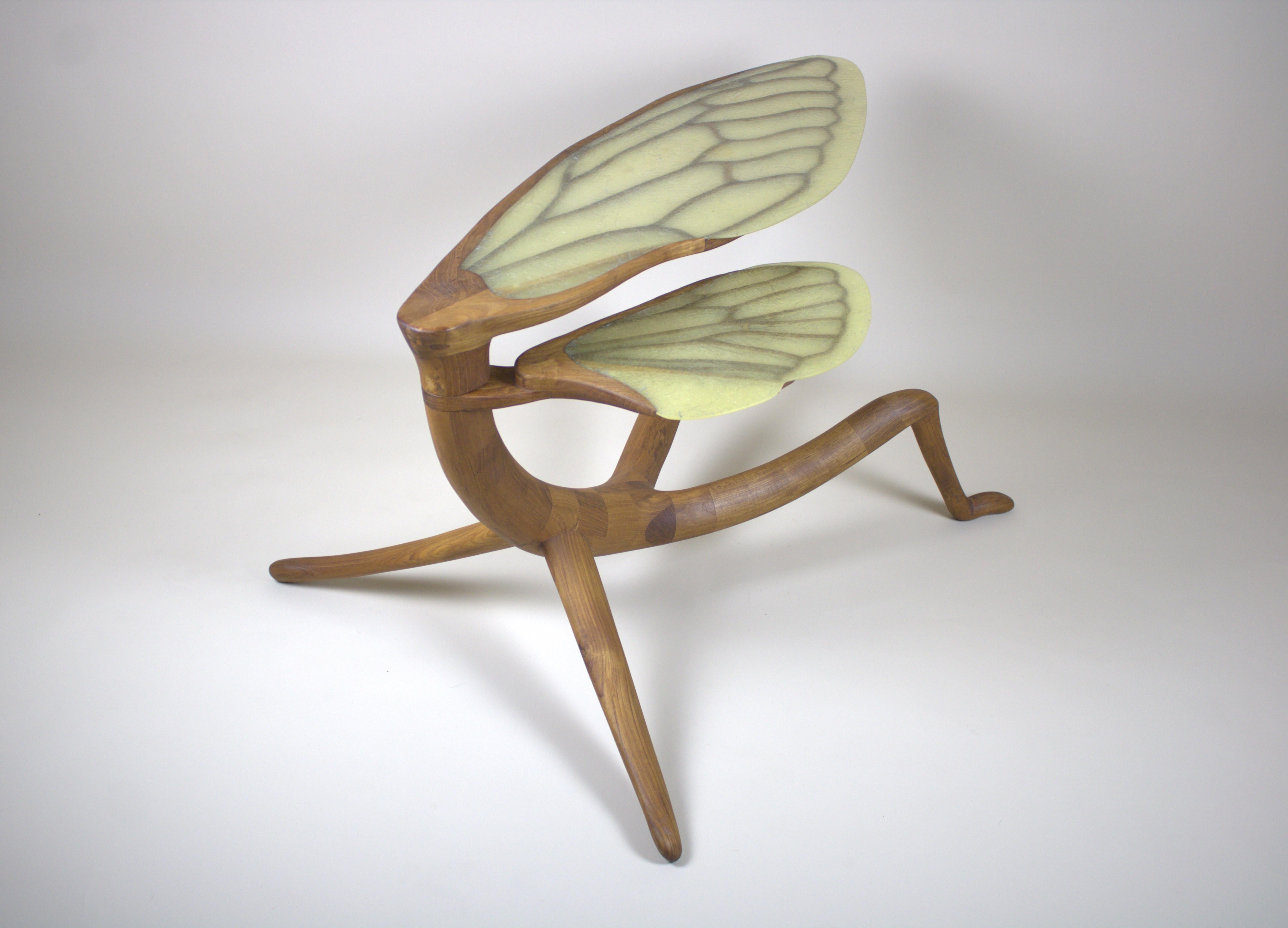 Table basse en teck Cicade Design Bon état - En vente à DE MEERN, UT