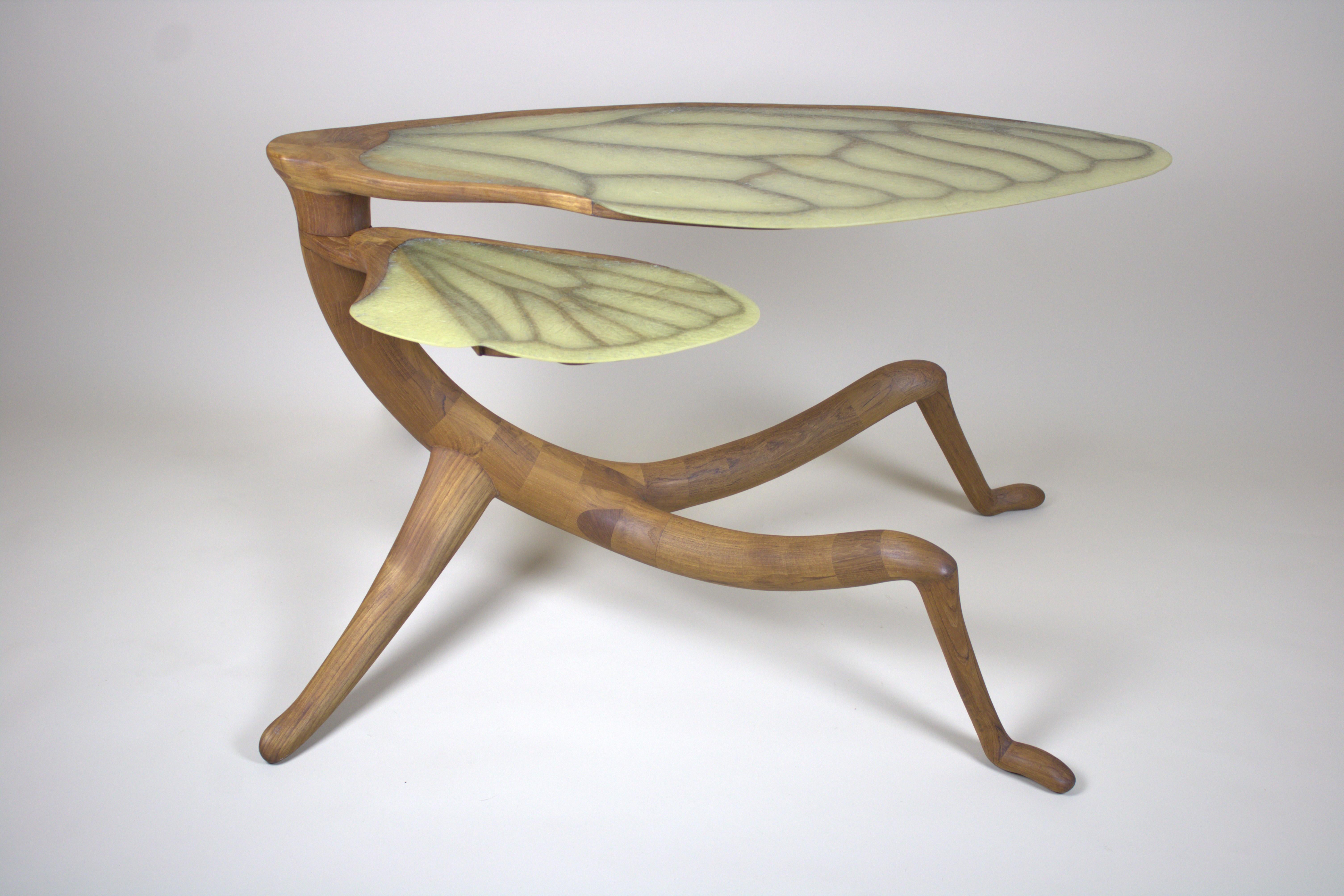 XXIe siècle et contemporain Table basse en teck Cicade Design en vente