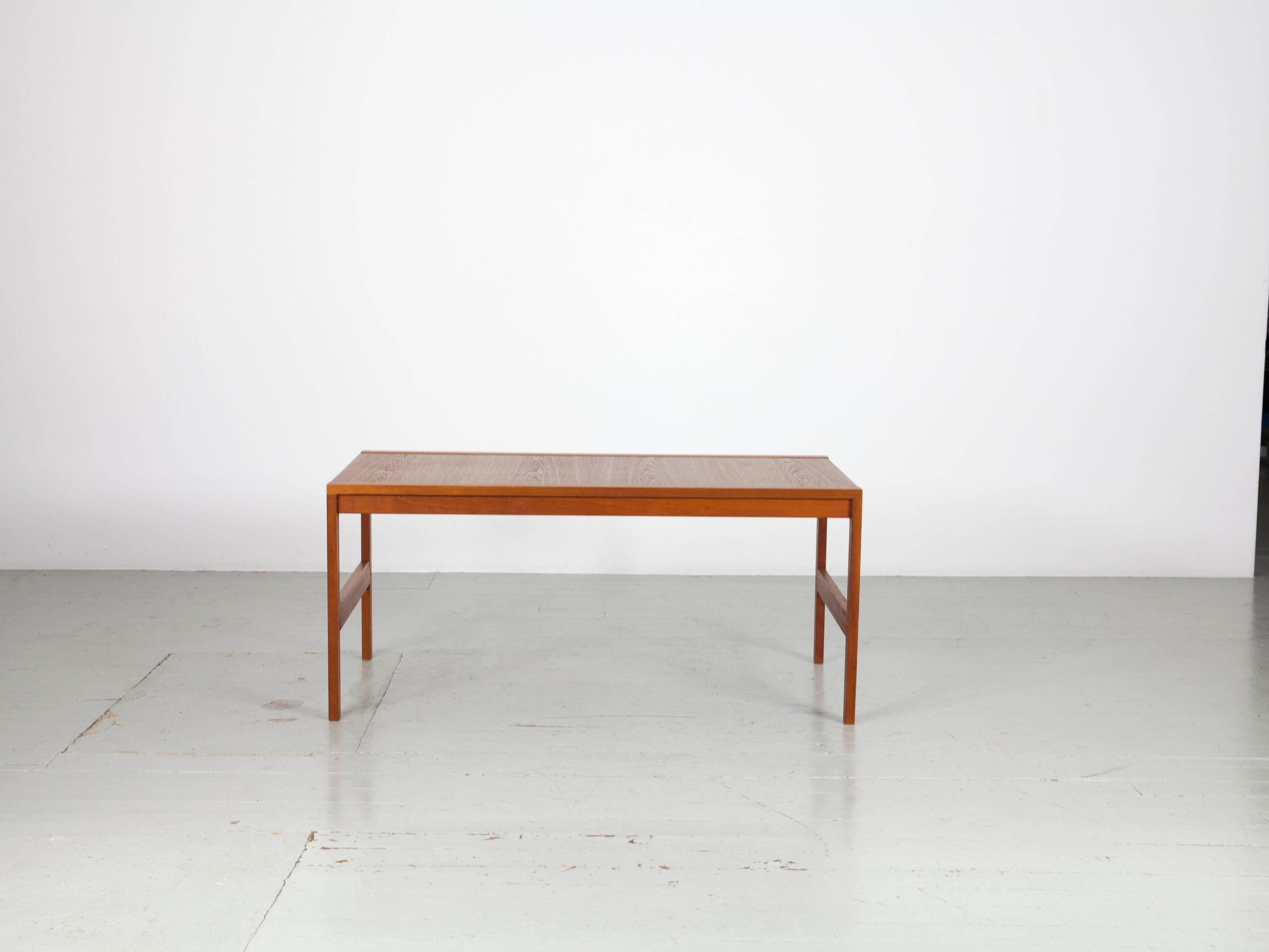 Mid-20th Century Teak Coffee Table, Designed by Ole Gjerløv-Knudsen and Torben Lind, Denmark 60s For Sale