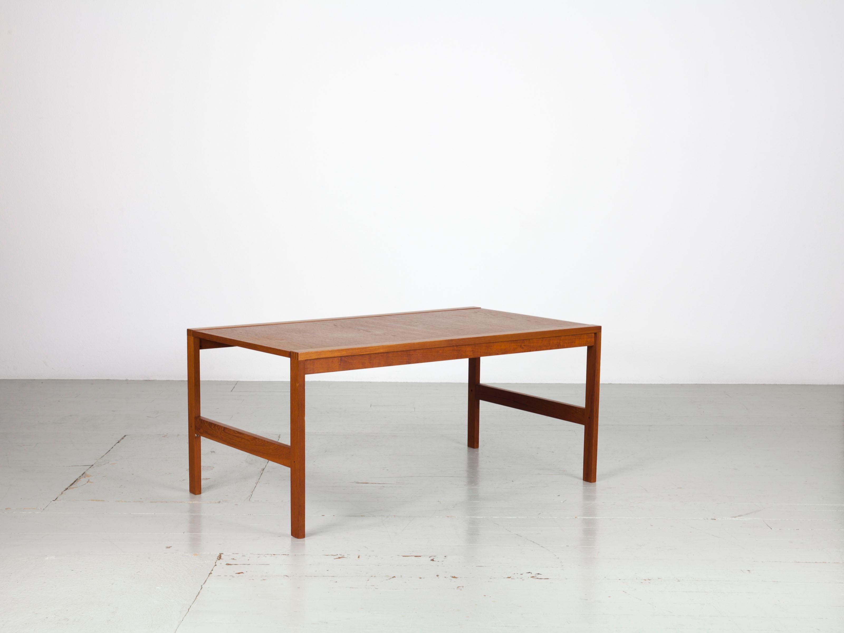 Teak Coffee Table, Designed by Ole Gjerløv-Knudsen and Torben Lind, Denmark 60s For Sale 1