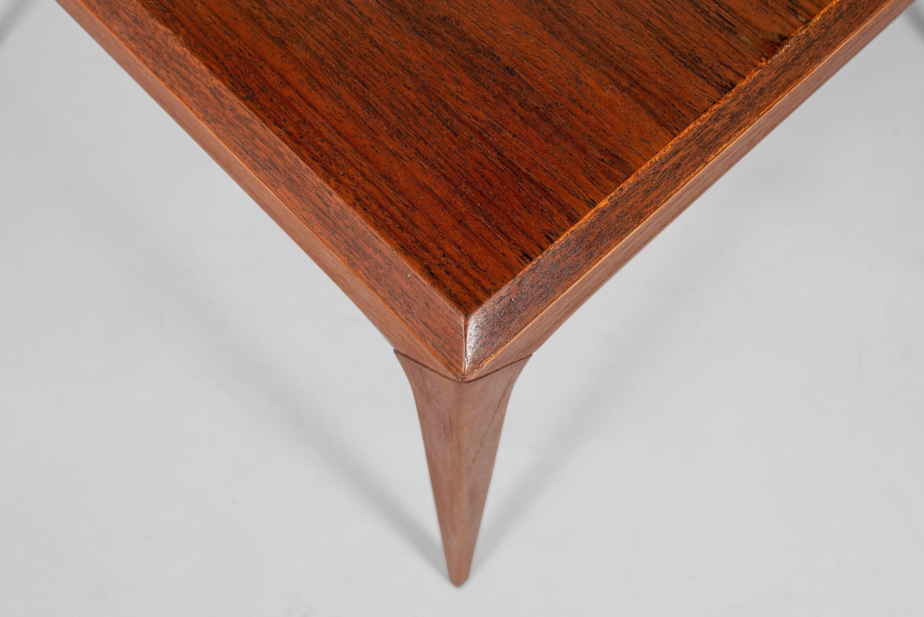 Teak Coffee Table / End Table by Johannes Andersen for CFC Silkeborg, Denmark In Good Condition For Sale In Deland, FL