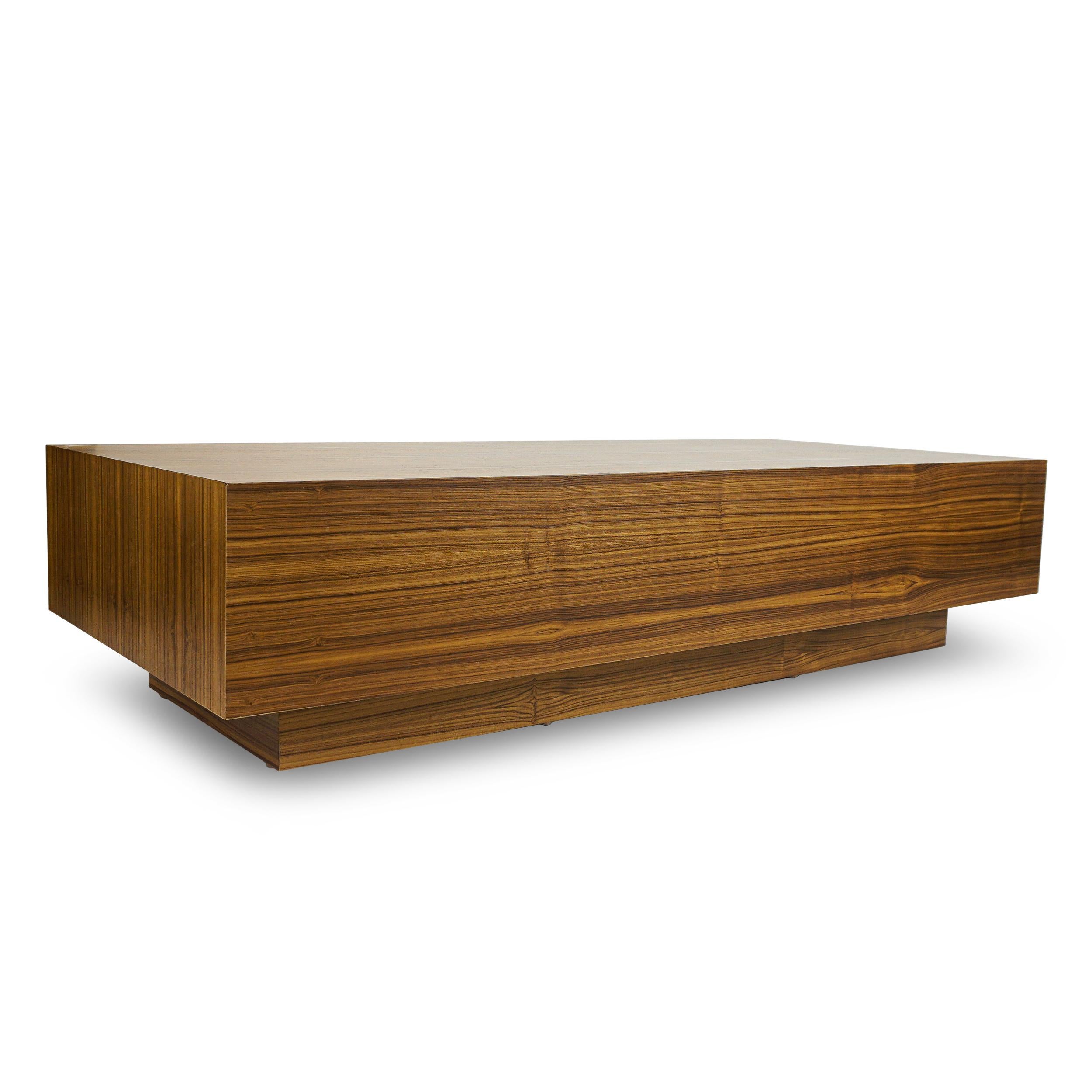 Contemporary Teak Coffee Table For Sale