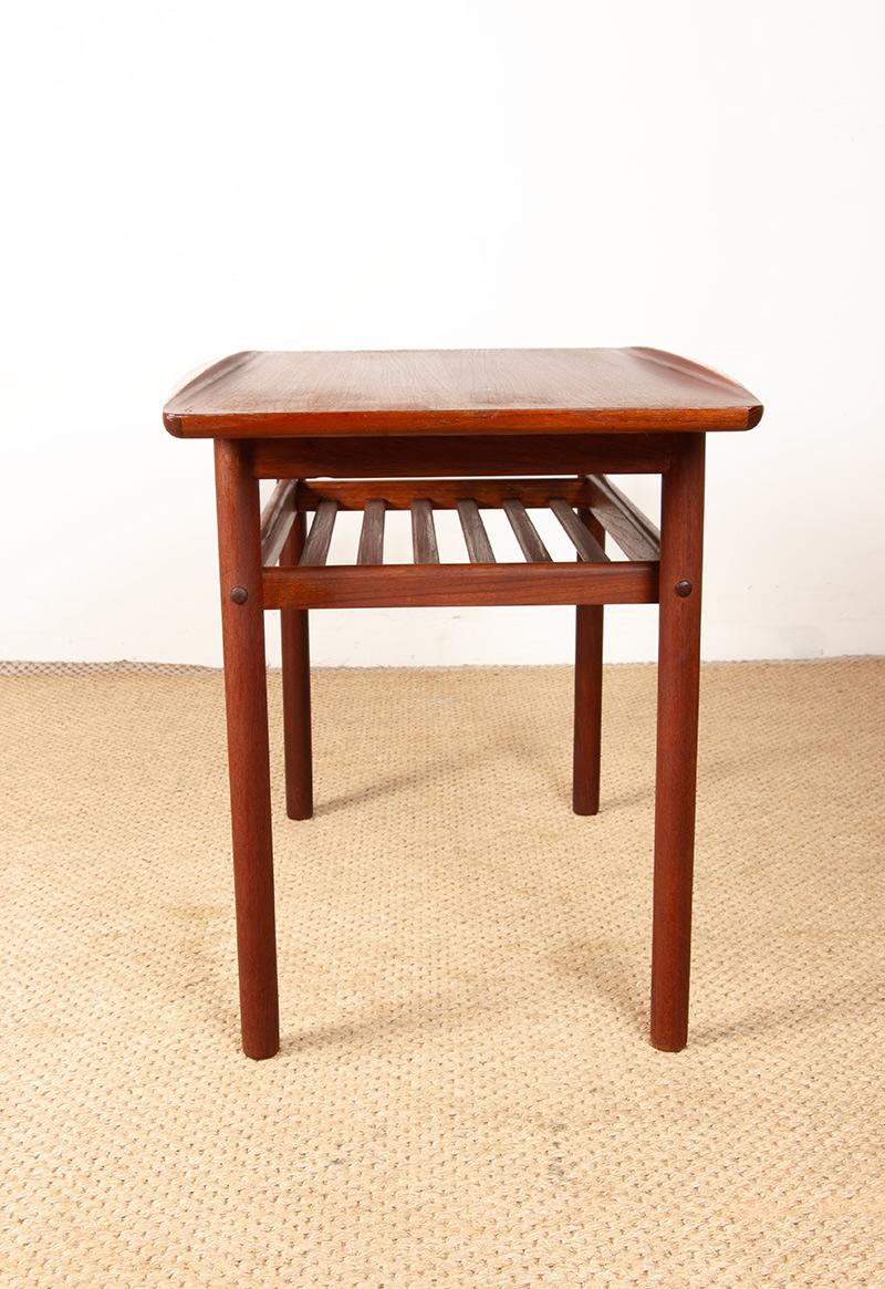 Table basse en teck, sur 2 niveaux, modèle PJ 107 par Grete Jalk, Poul Jeppesen 1960. en vente 5