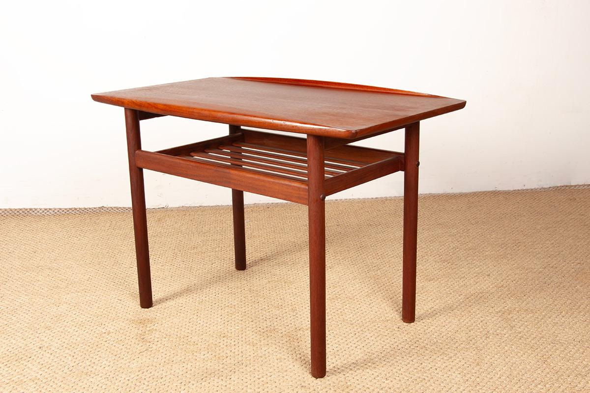 Table basse en teck, sur 2 niveaux, modèle PJ 107 par Grete Jalk, Poul Jeppesen 1960. en vente 7