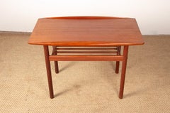 Teak coffee table, on 2 levels, model PJ 107 by Grete Jalk, Poul Jeppesen 1960.