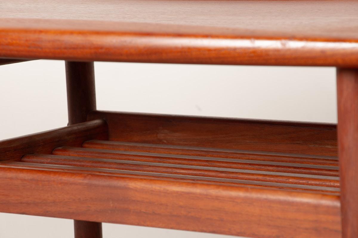 Table basse en teck, sur 2 niveaux, modèle PJ 107 par Grete Jalk, Poul Jeppesen 1960. en vente 1