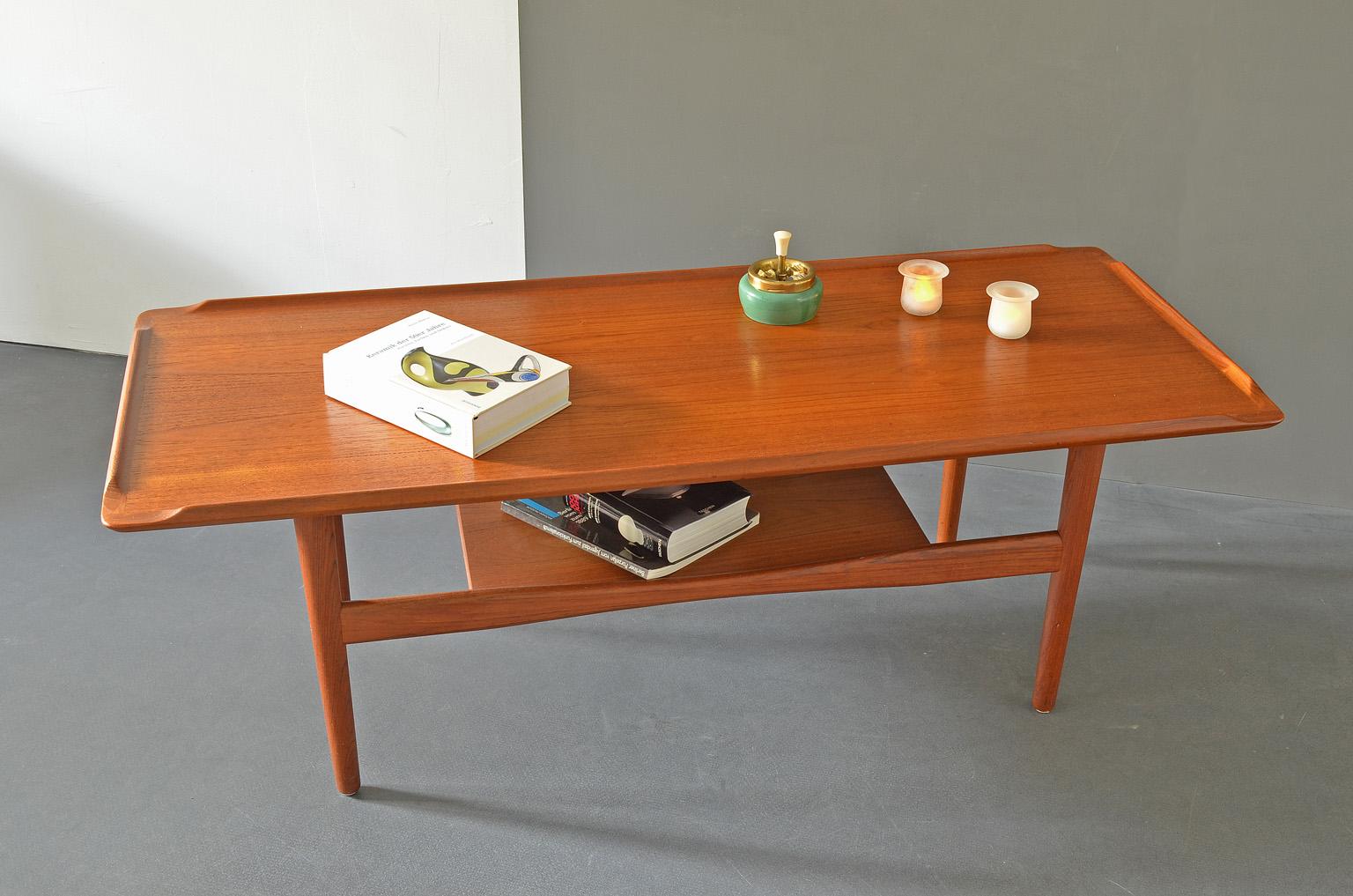 Mid-Century Modern Teak Coffee Table Produced by IMHA in the 1960s, Germany