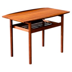 Teak Coffee Table with Magazine Shelf