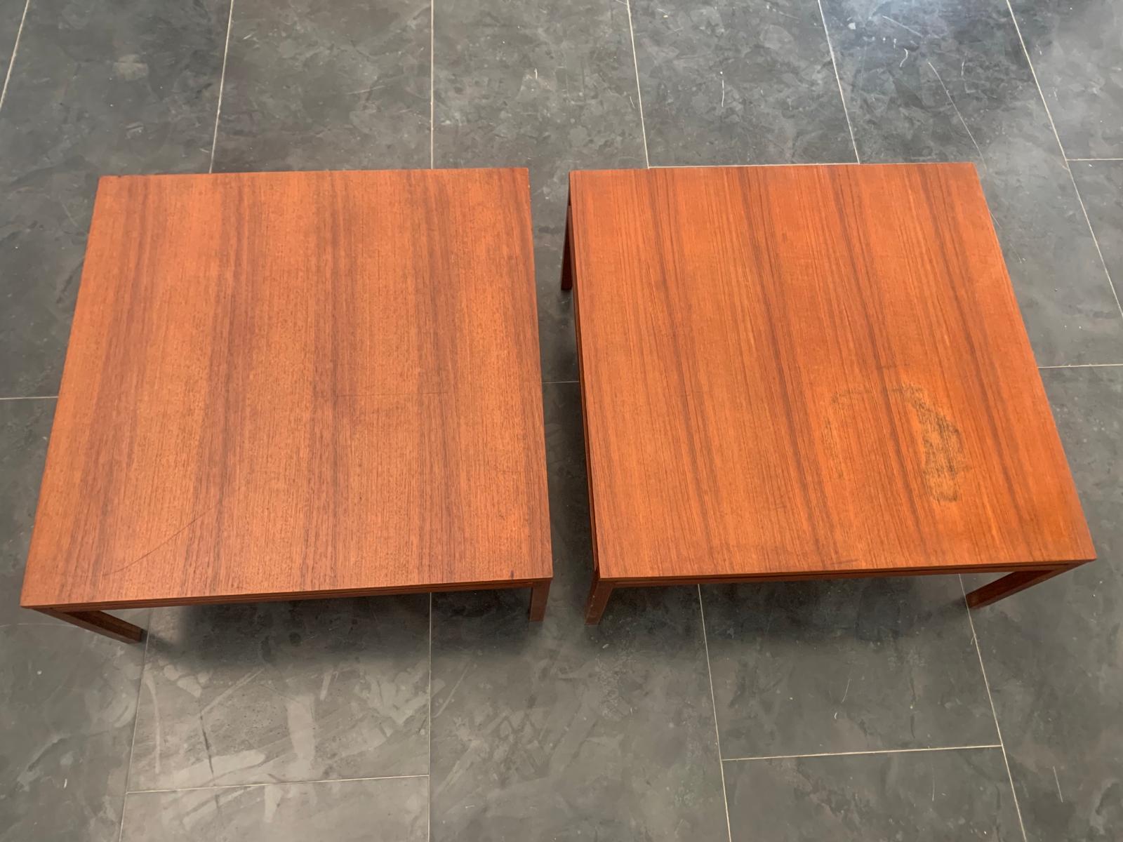 Teak Coffee Tables, 1960s, Set of 2 For Sale 1