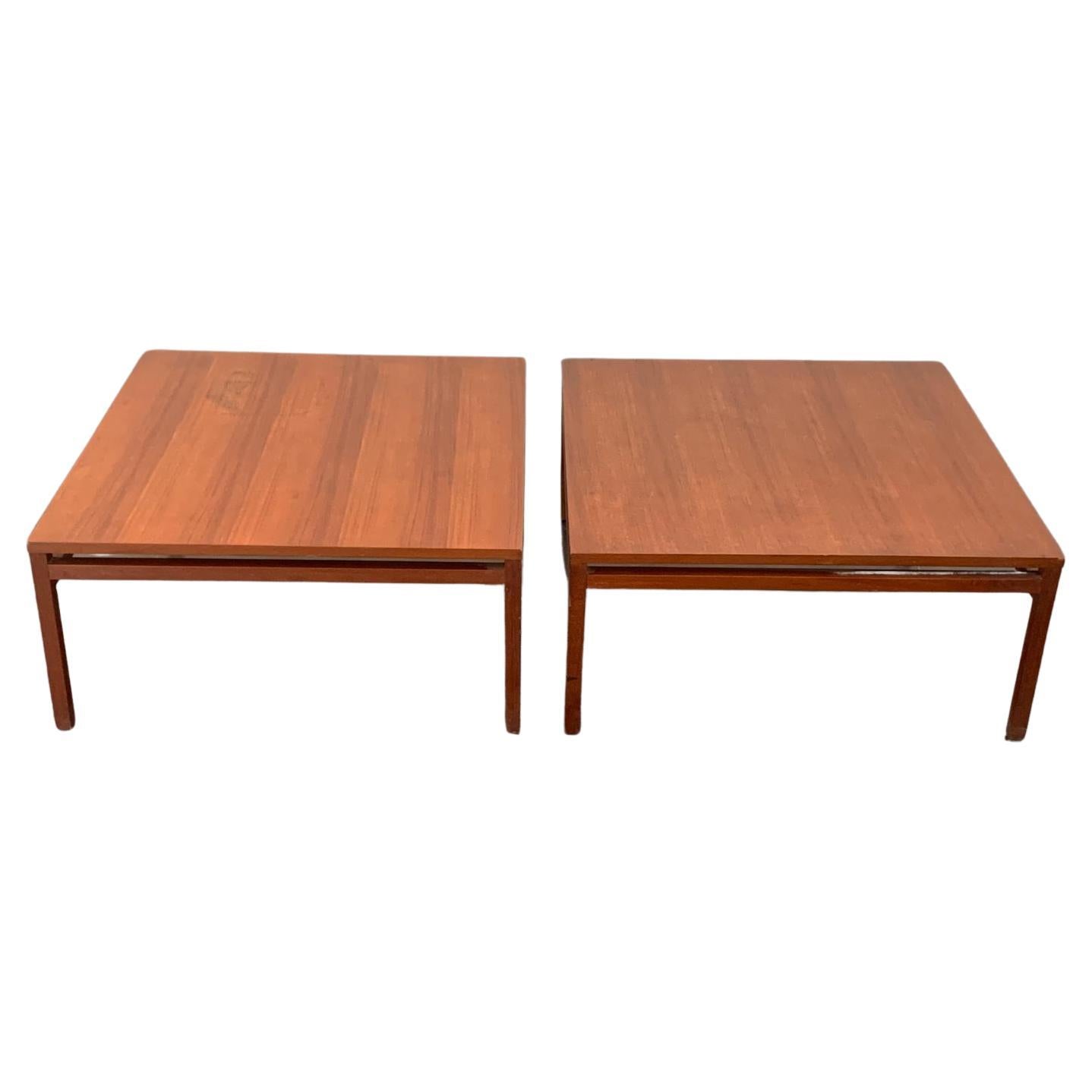 Teak Coffee Tables, 1960s, Set of 2 For Sale