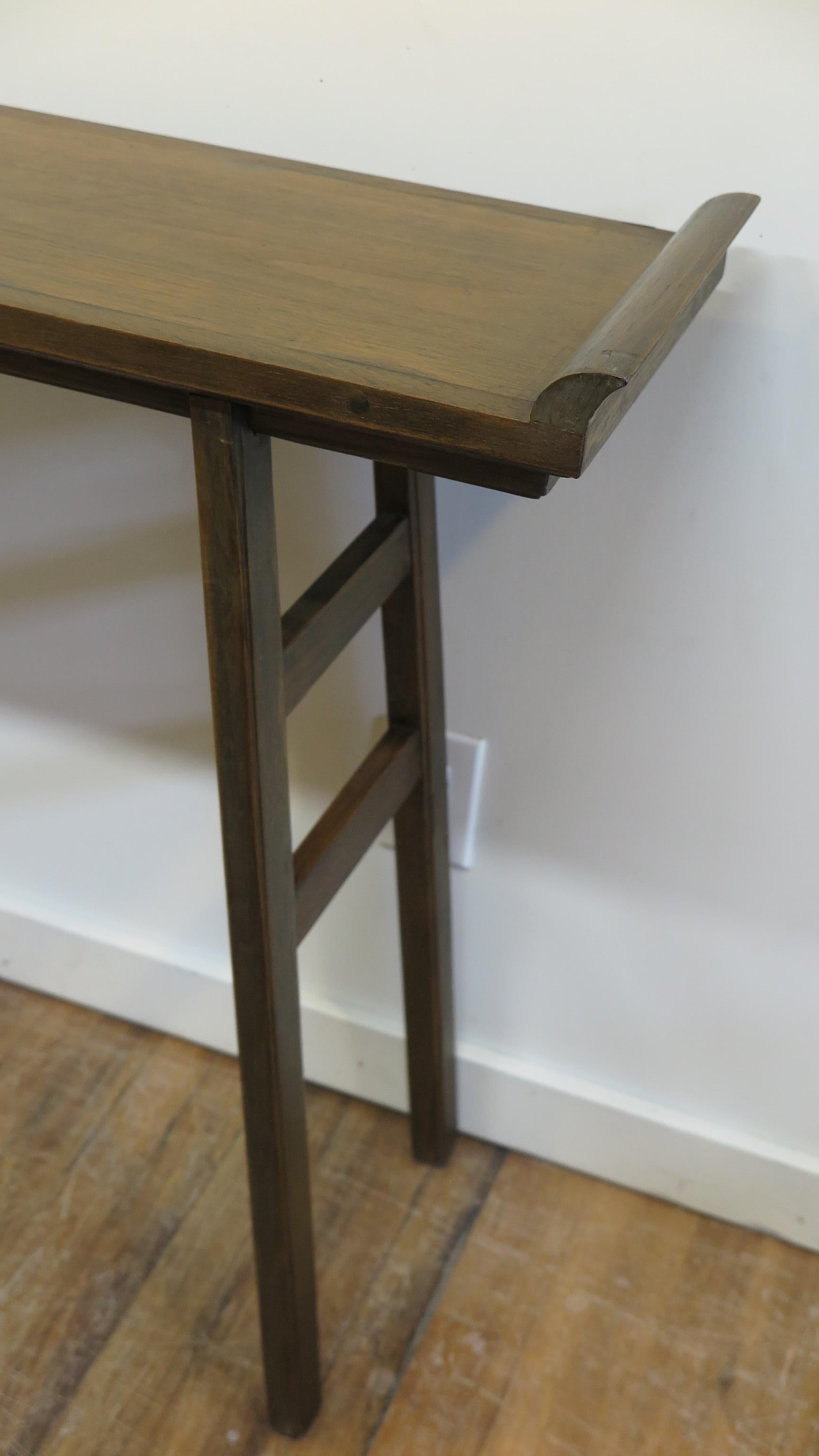 Teak Console Table In Good Condition In New York, NY