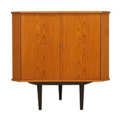 Teak Corner Cabinet Danish Design Vintage, 1970s