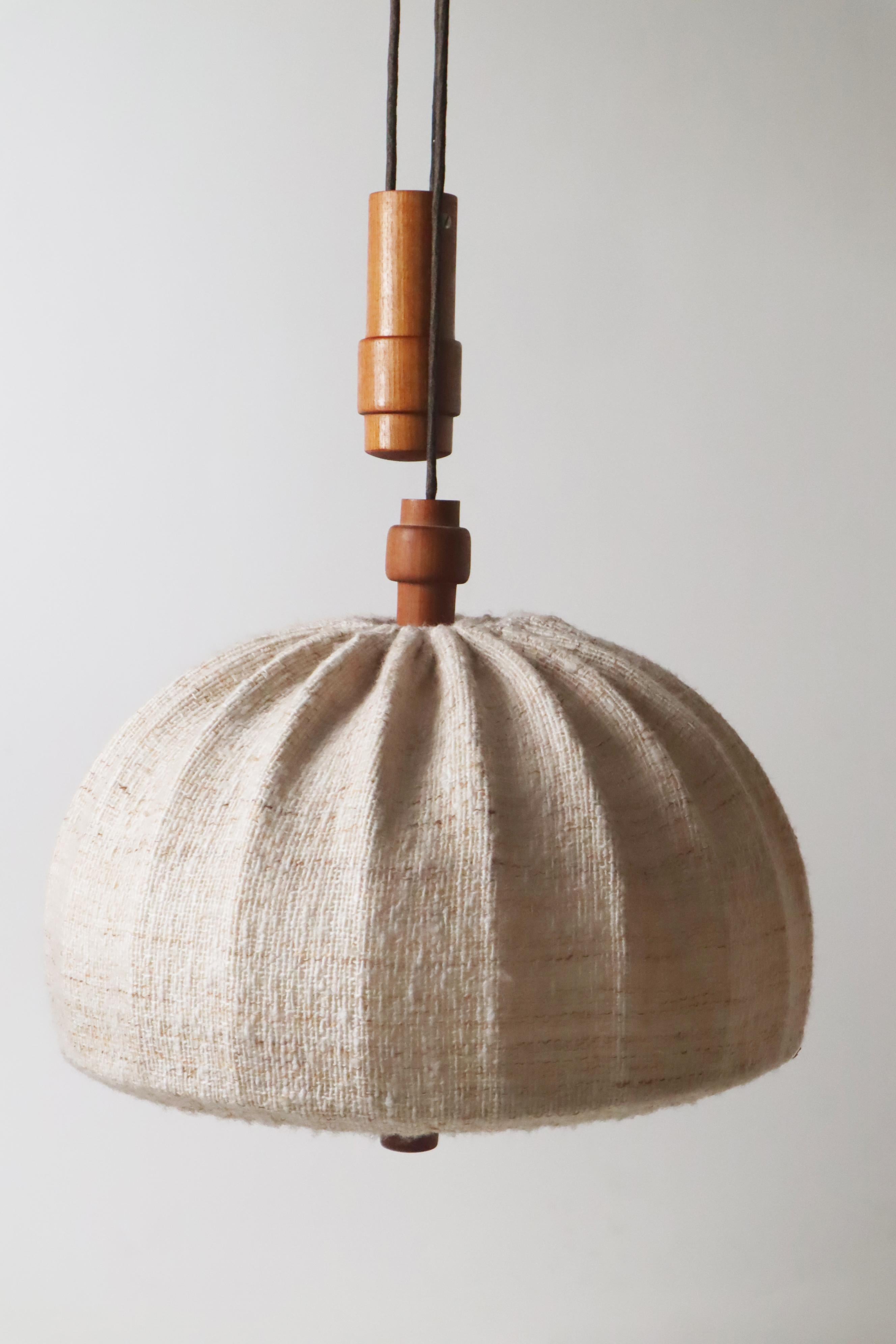 Teak Counterweight Selling Lamp By Domus Denmark 1970s. 5