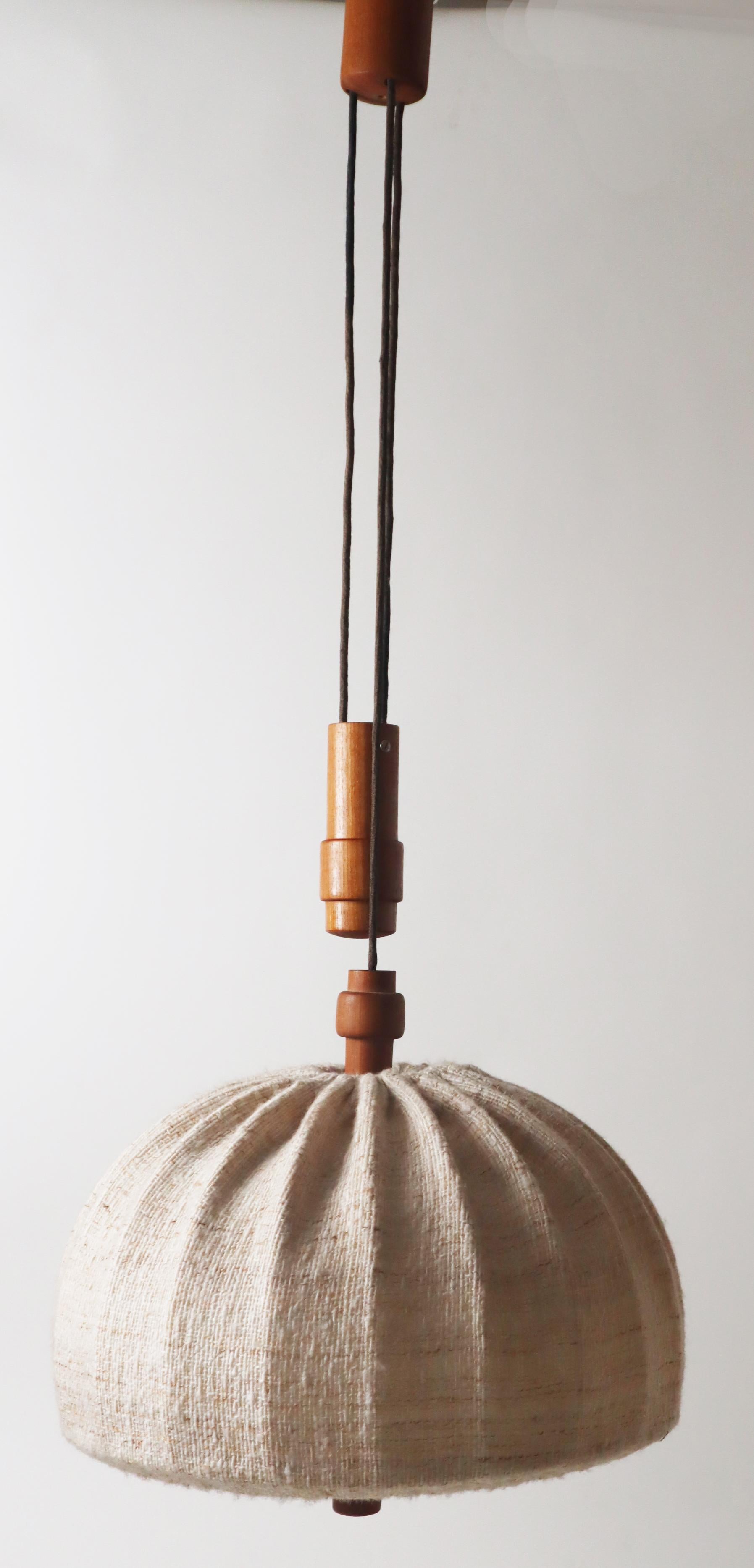 Teak Counterweight Selling Lamp By Domus Denmark 1970s. 7