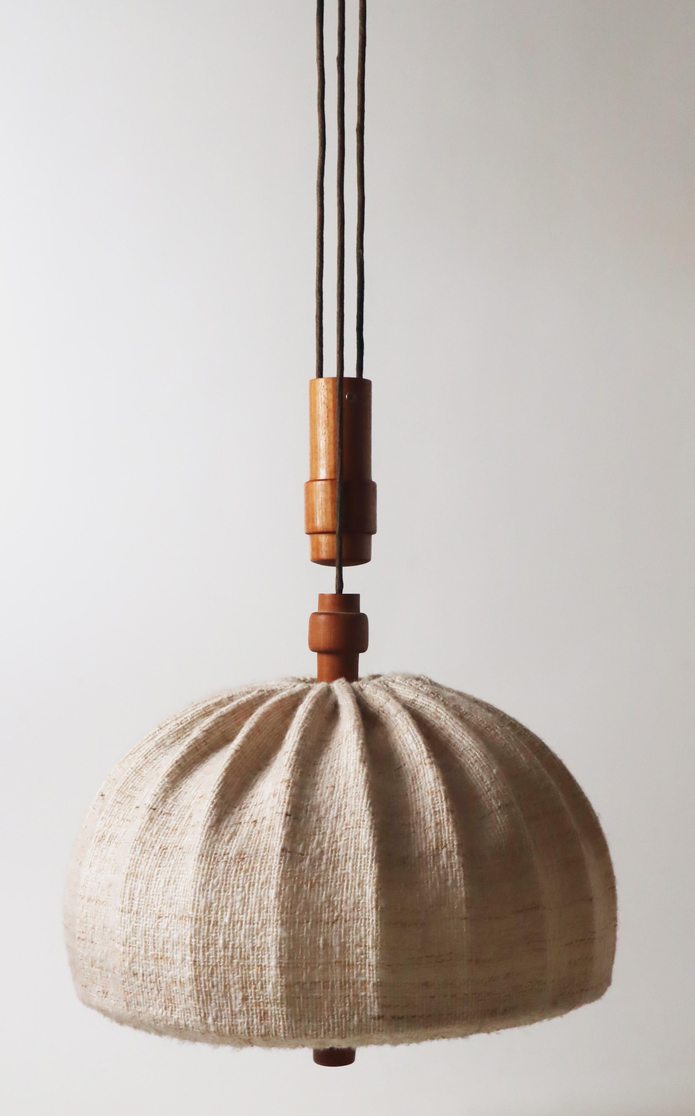 Teak Counterweight Selling Lamp By Domus Denmark 1970s. 8