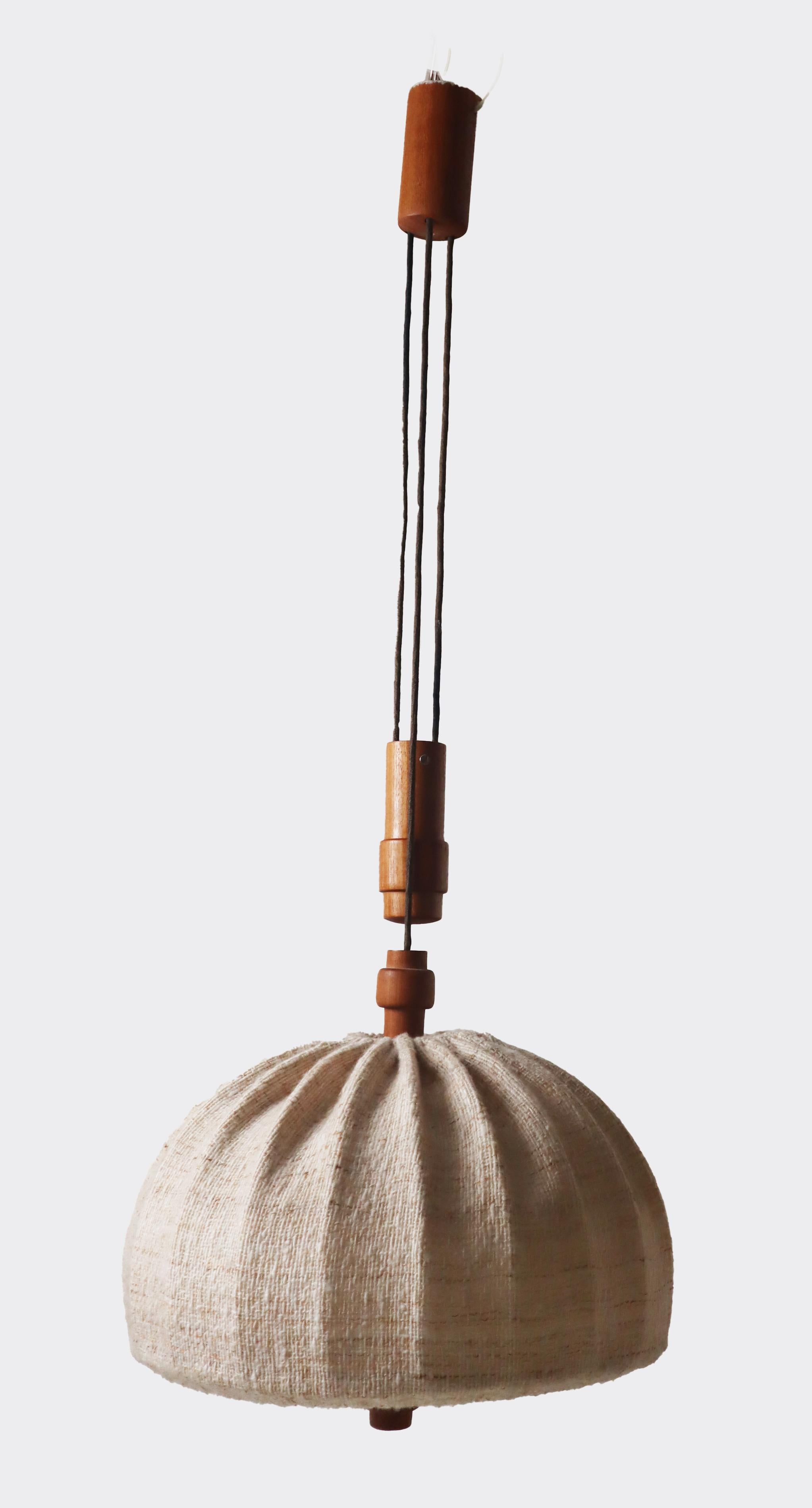 Teak Counterweight Selling Lamp By Domus Denmark 1970s. 9