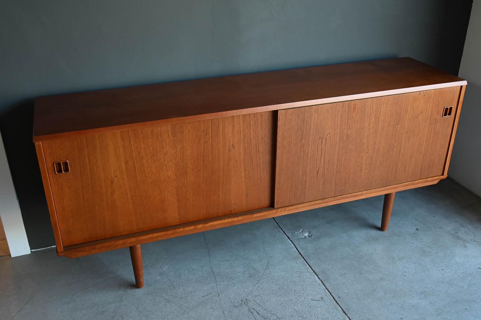 Teak Credenza by EJM Skive, Denmark, ca. 1960 10