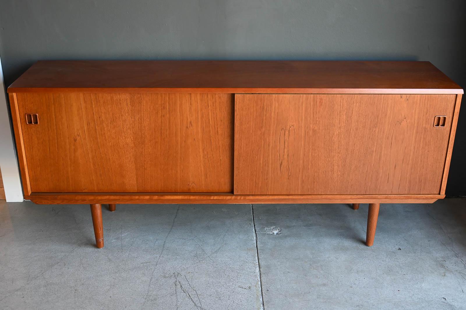 Scandinavian Modern Teak Credenza by EJM Skive, Denmark, ca. 1960
