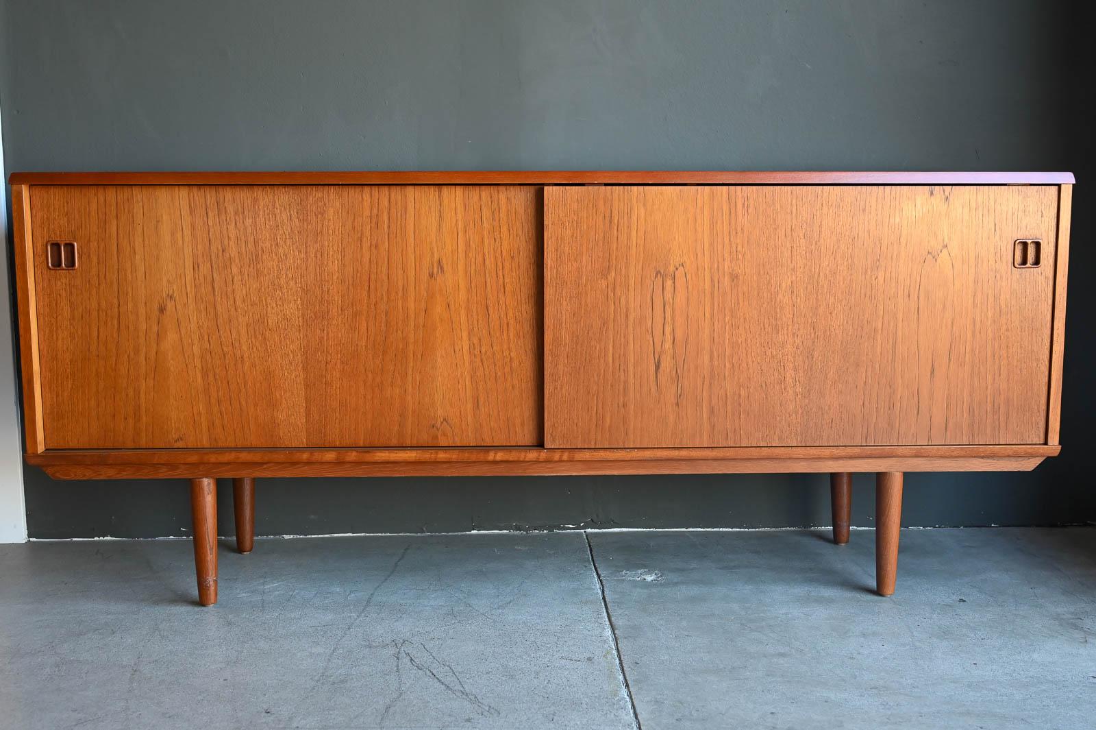 Mid-20th Century Teak Credenza by EJM Skive, Denmark, ca. 1960