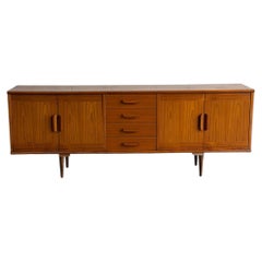 Teak Credenza Sideboard Large Wooden Storage Console Mid-Century Modern 1960s