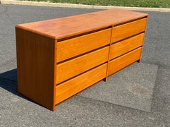 Teak Danish 6 Drawer Dresser by Uldum Denmark