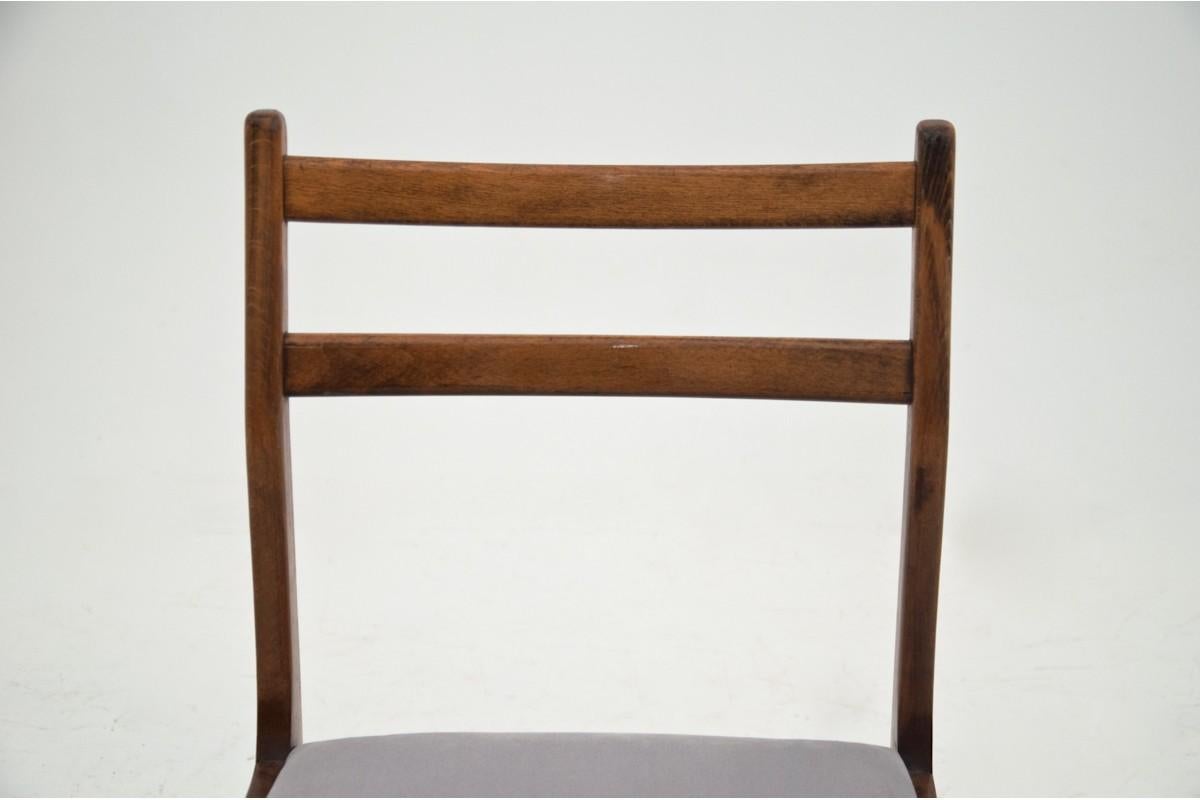 Teak Danish Chairs with Ladder Back In Good Condition In Chorzów, PL