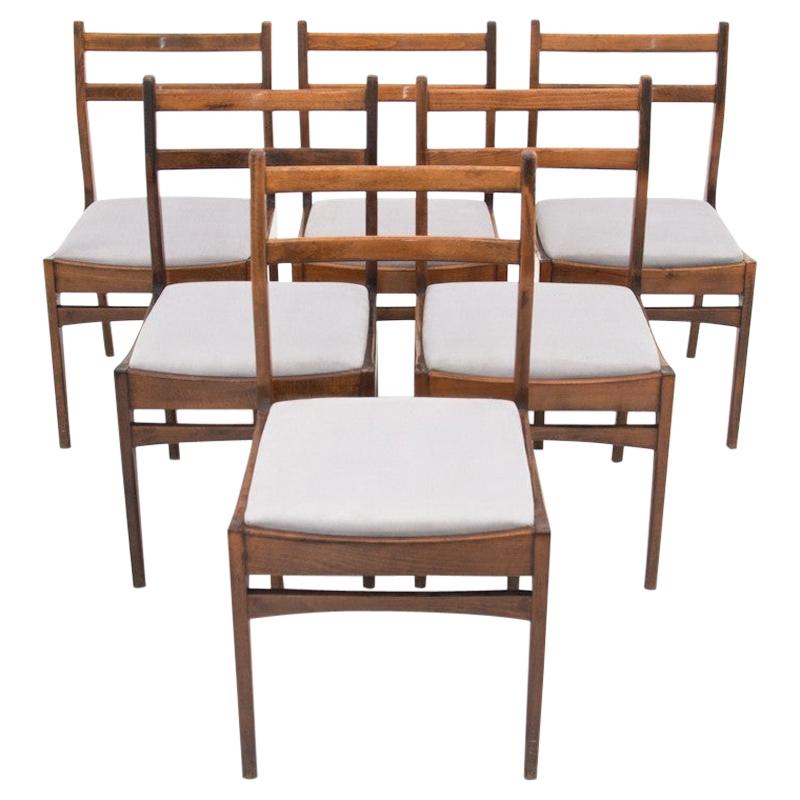 Teak Danish Chairs with Ladder Back