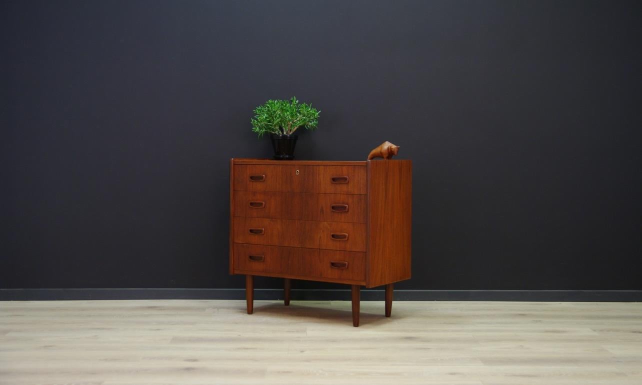 Scandinavian Teak Danish Design Chest of Drawers Midcentury