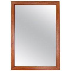Vintage Teak Danish Design Mirror