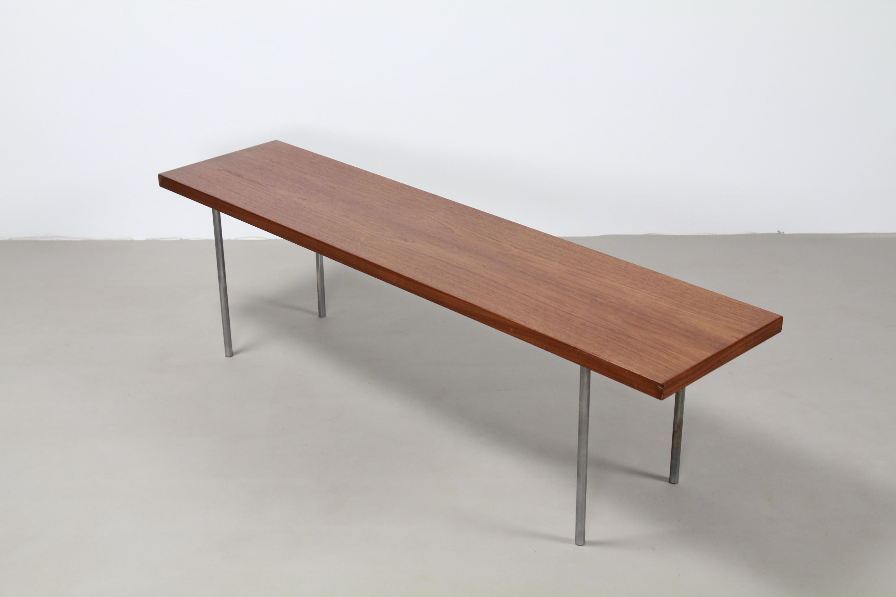Teak Danish Design Table Bench Attributed to Hans Wegner, Denmark, 1950s In Good Condition In Amsterdam, Noord Holland