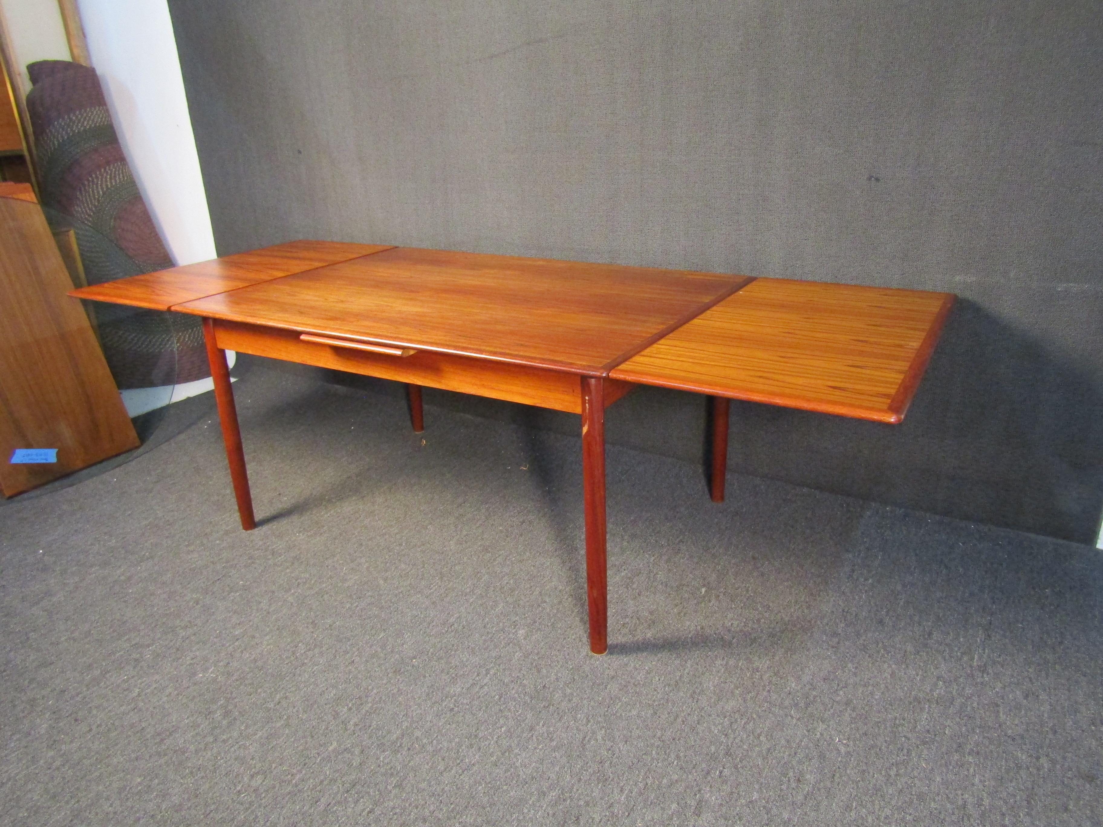 Teak Danish Dining Table For Sale 1