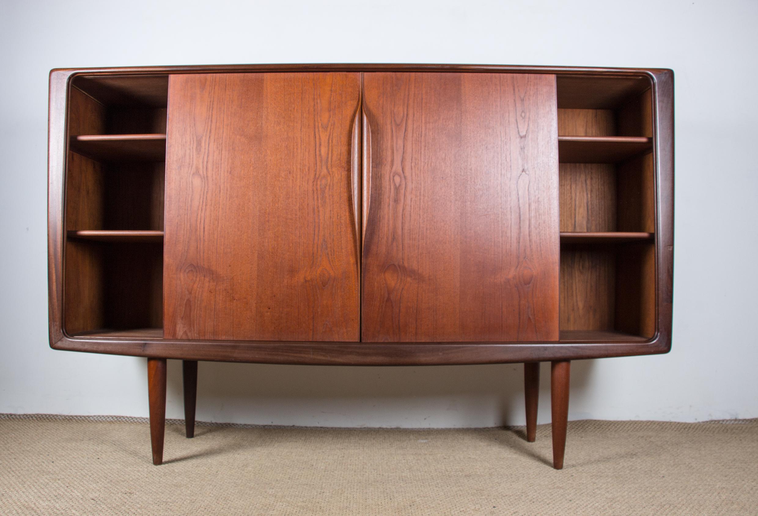 Teak Danish Highboard by Henry Walter Klein for Bramin, 1960 5