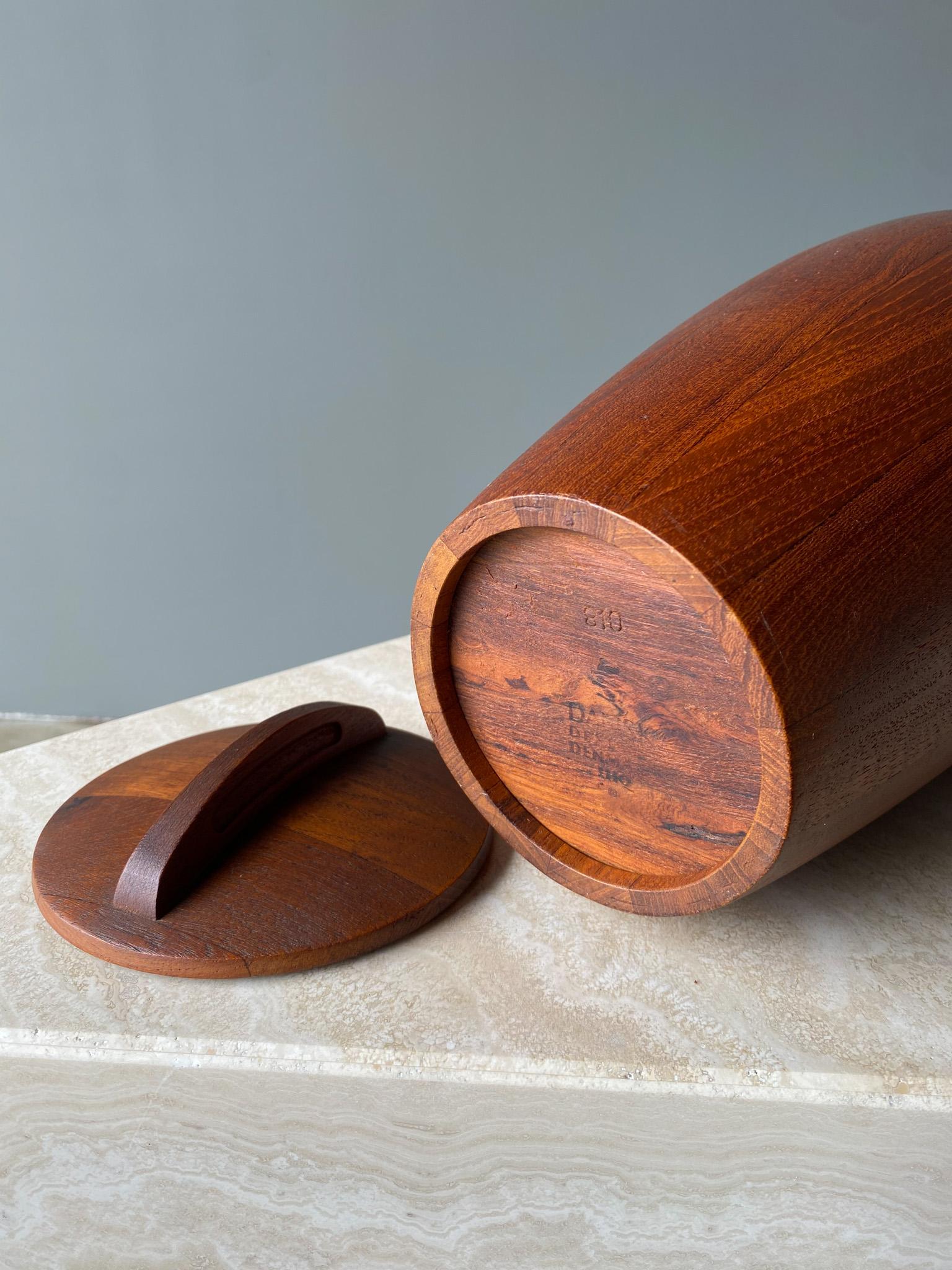 Teak Danish Ice Bucket by Jens H. Quistgaard for Dansk, 1960s 10