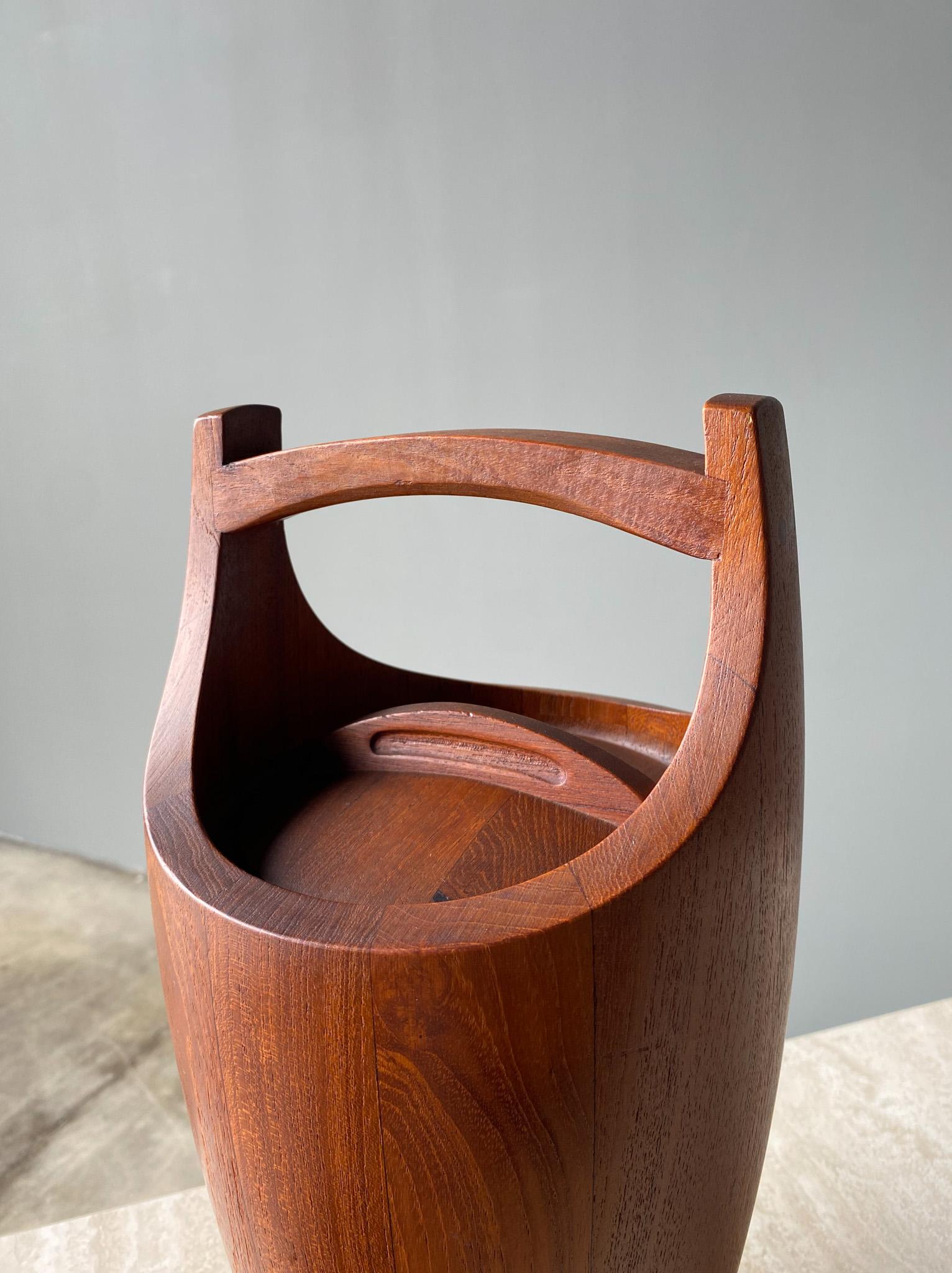 Teak Danish Ice Bucket by Jens H. Quistgaard for Dansk, 1960s 14