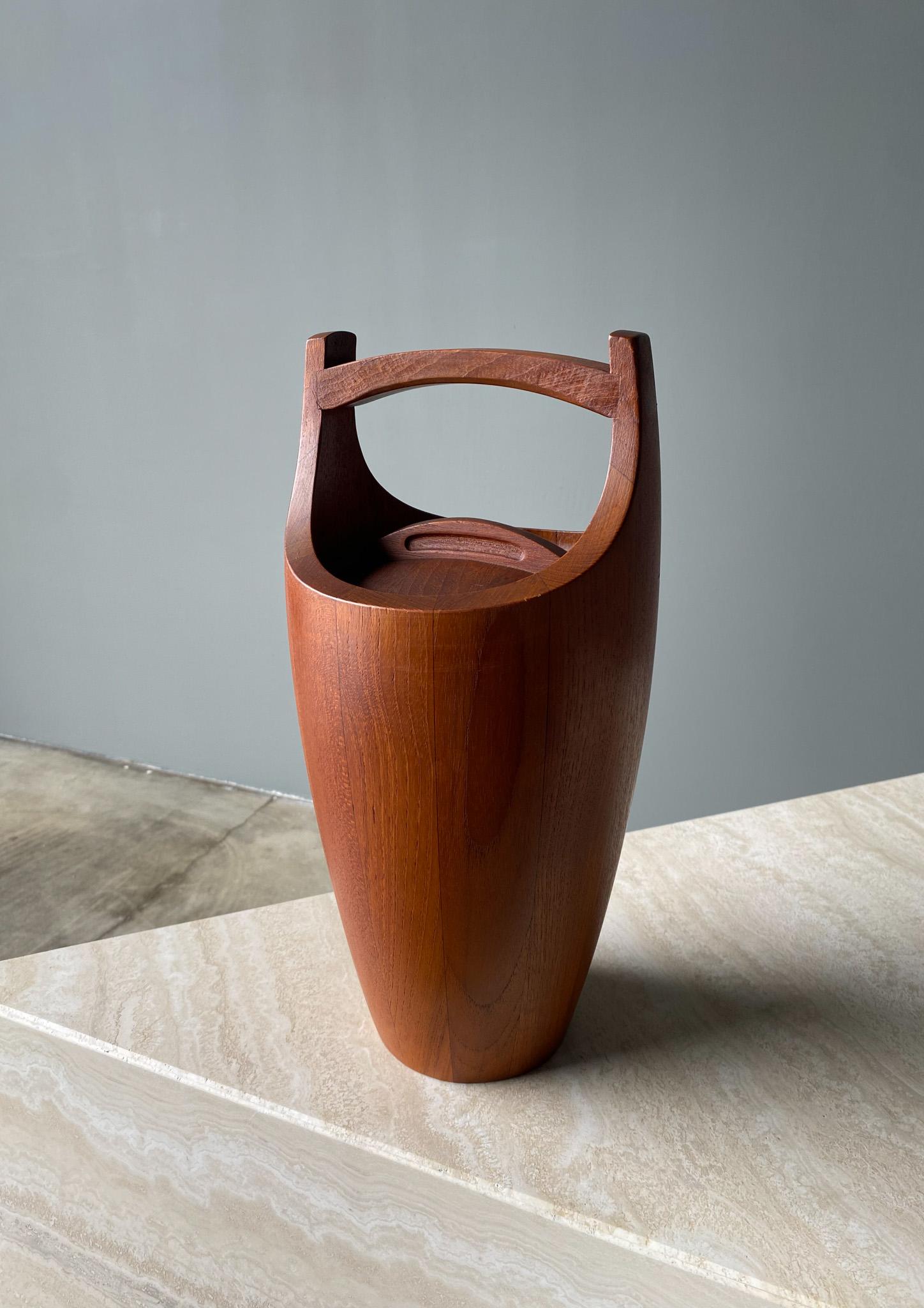 20th Century Teak Danish Ice Bucket by Jens H. Quistgaard for Dansk, 1960s