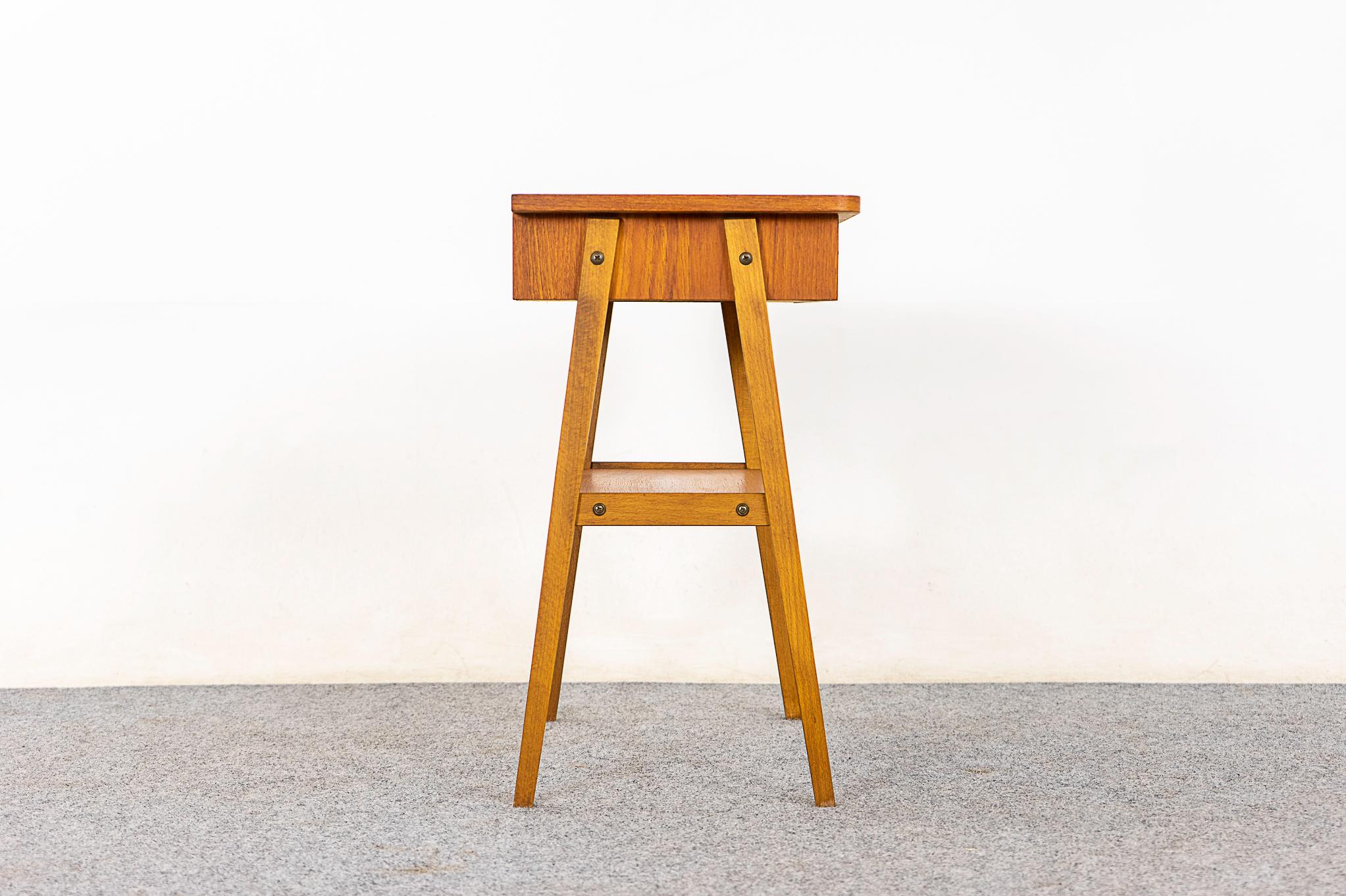 Teak Danish Mid-Century Bedside Table For Sale 4