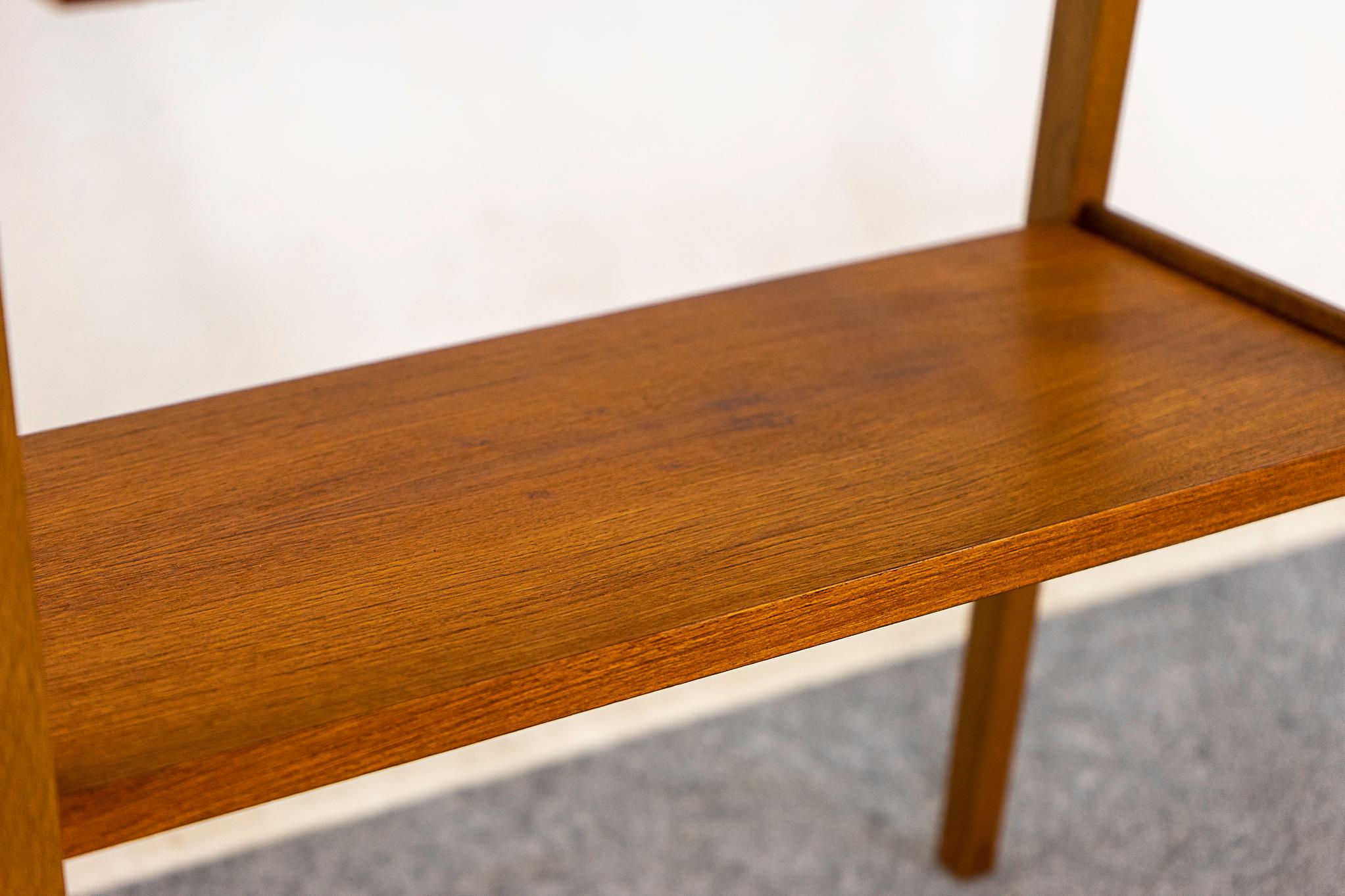 Teak Danish Mid-Century Bedside Table In Good Condition For Sale In VANCOUVER, CA