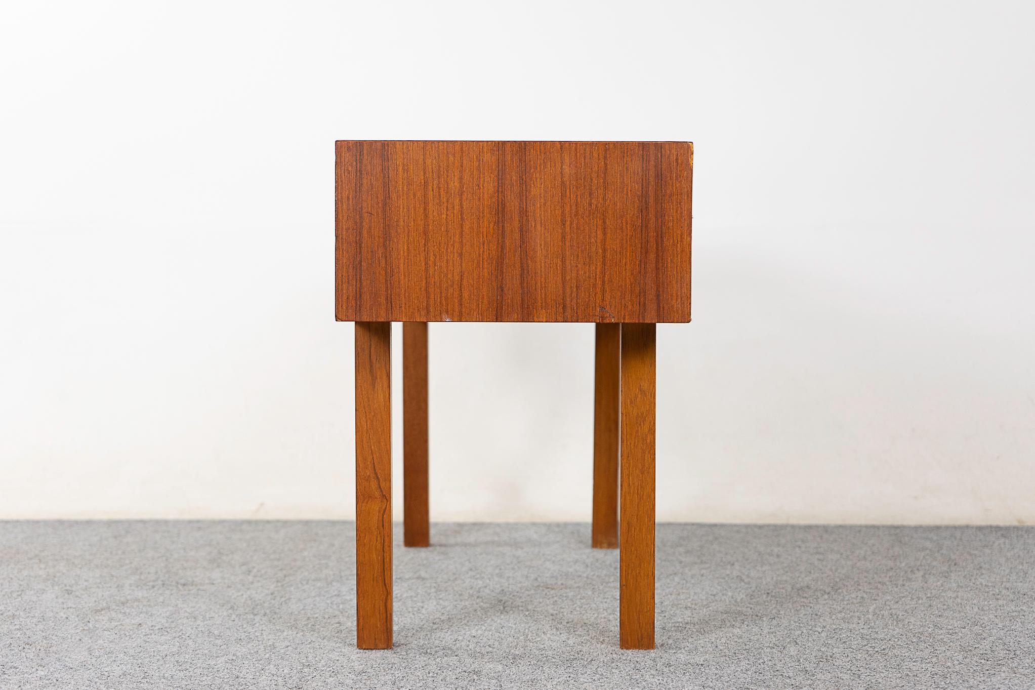 Teak Danish Mid-Century Bedside Table For Sale 3