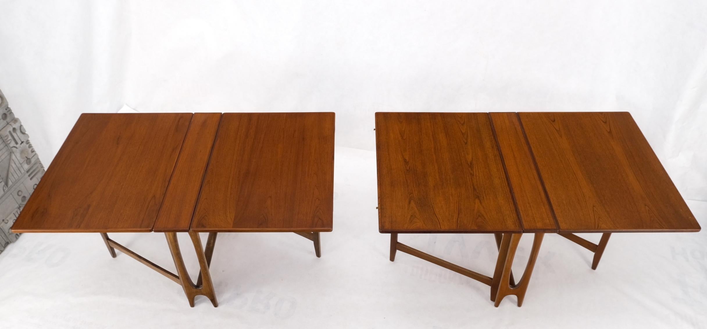 Table Maria de salle à manger de style danois mi-siècle moderne avec pieds en teck, 2 pièces MINT ! en vente 2