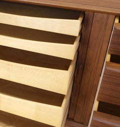 Teak Danish Mid-Century Modern Tambour Credenza Dresser by Falster Mint!